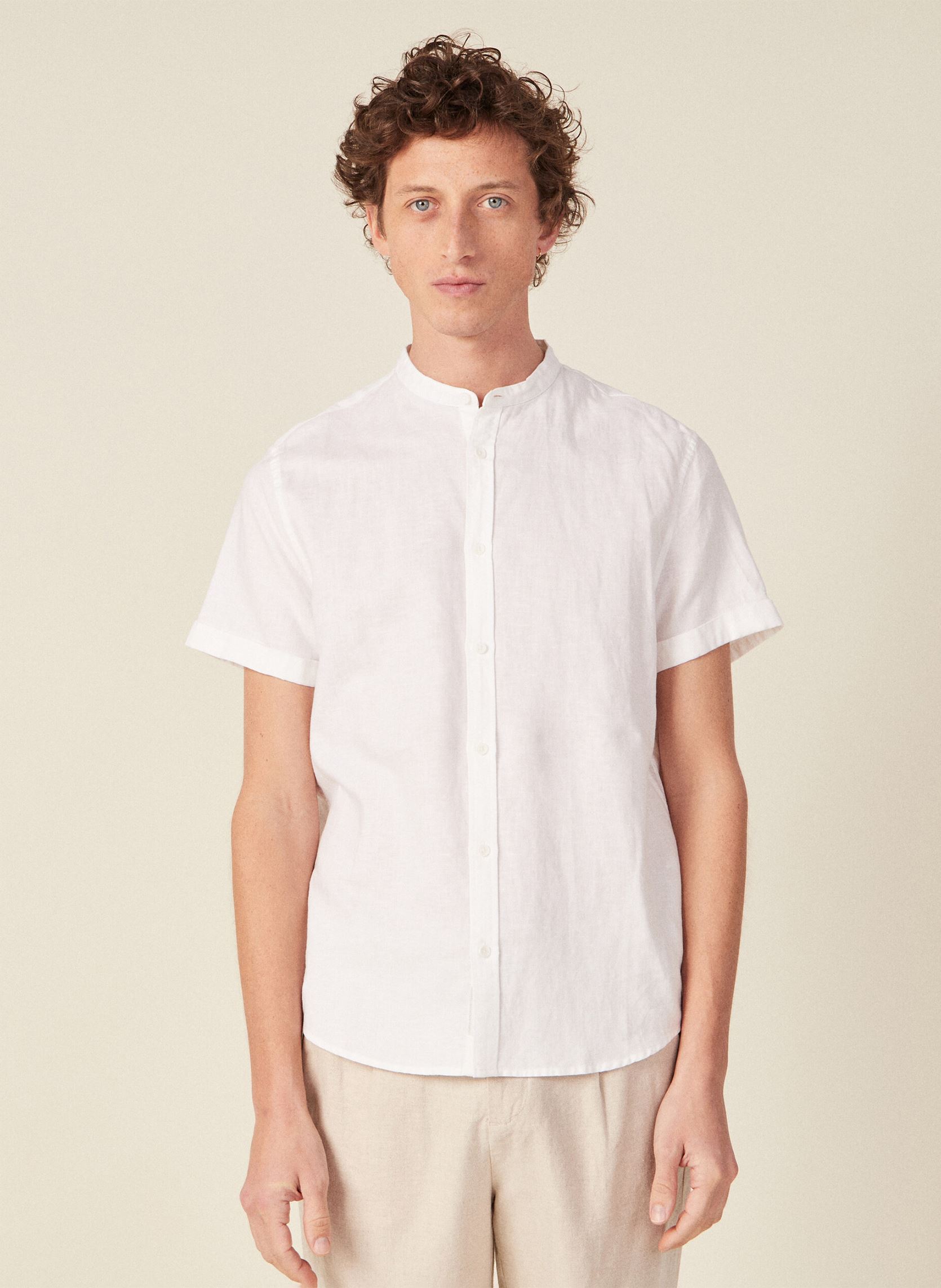 Chemises ESLINMAOCO2H homme blanc Bonobo Chemises ESLINMAOCO2H homme blanc BRIGHT WHITE