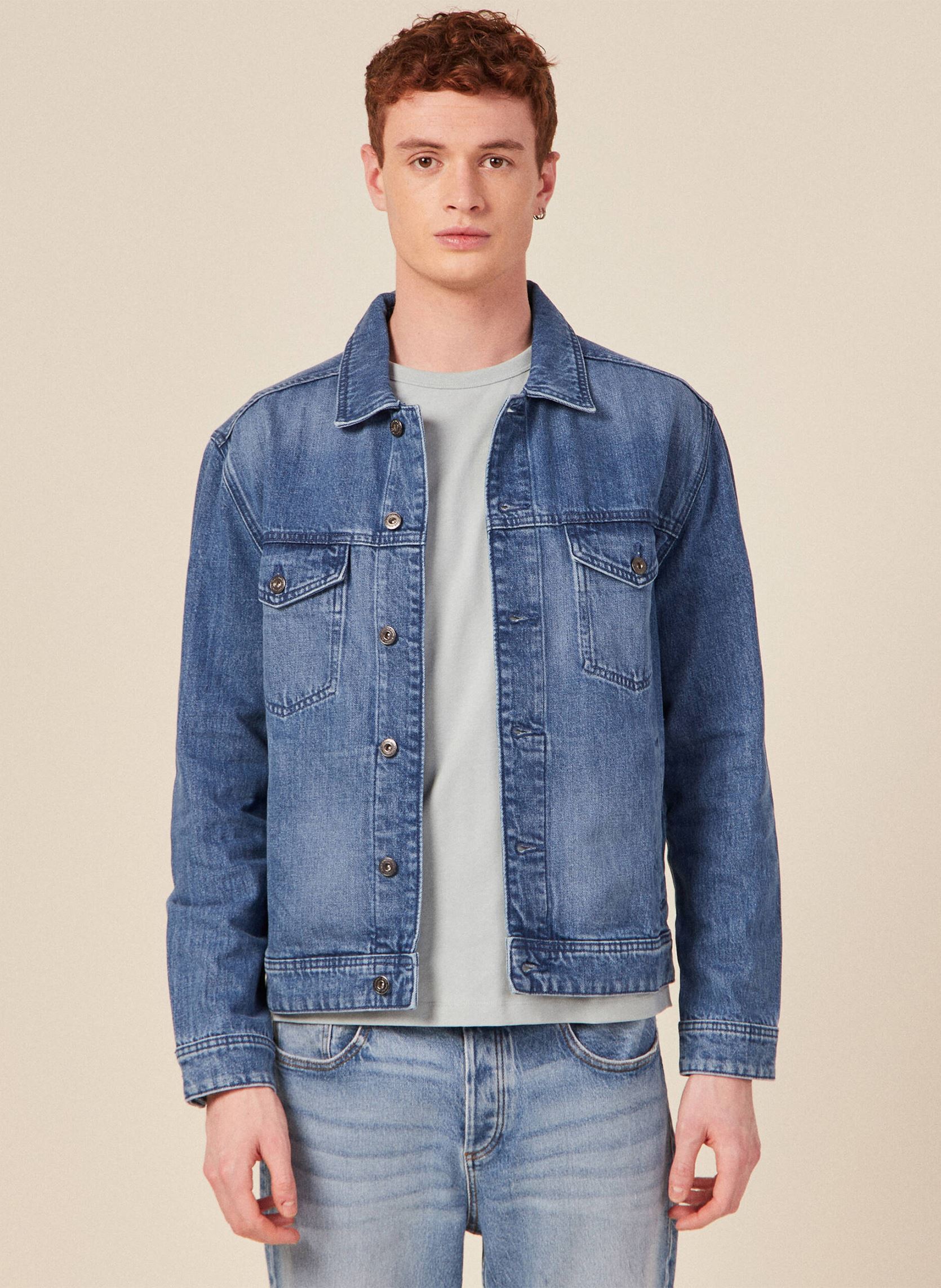 Vestes en jean ESTRUCKH homme bleu Bonobo Vestes en jean ESTRUCKH homme bleu DENIM DOUBLE STONE