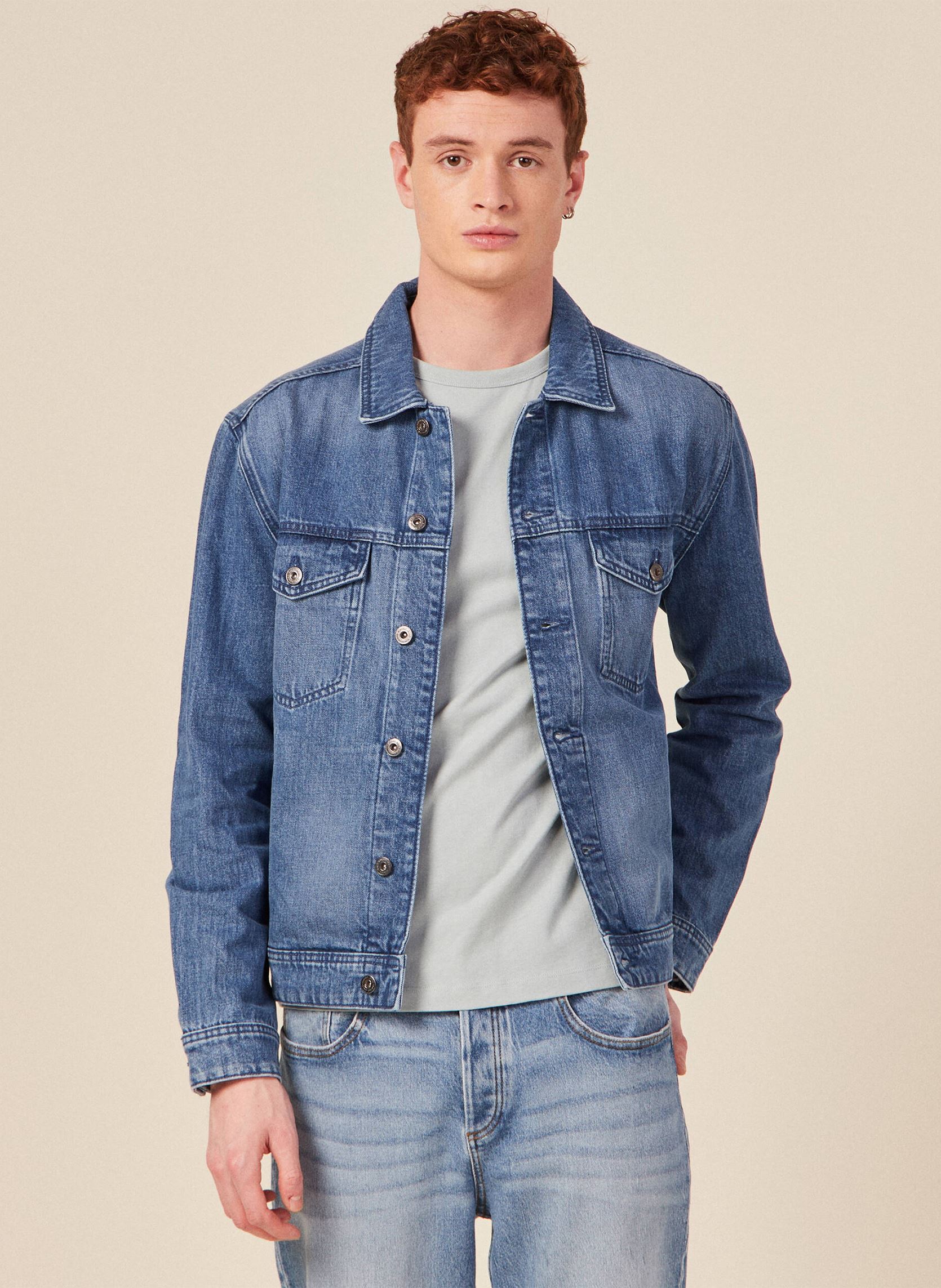 Vestes en jean ESTRUCKH homme bleu Bonobo Vestes en jean ESTRUCKH homme bleu DENIM DOUBLE STONE