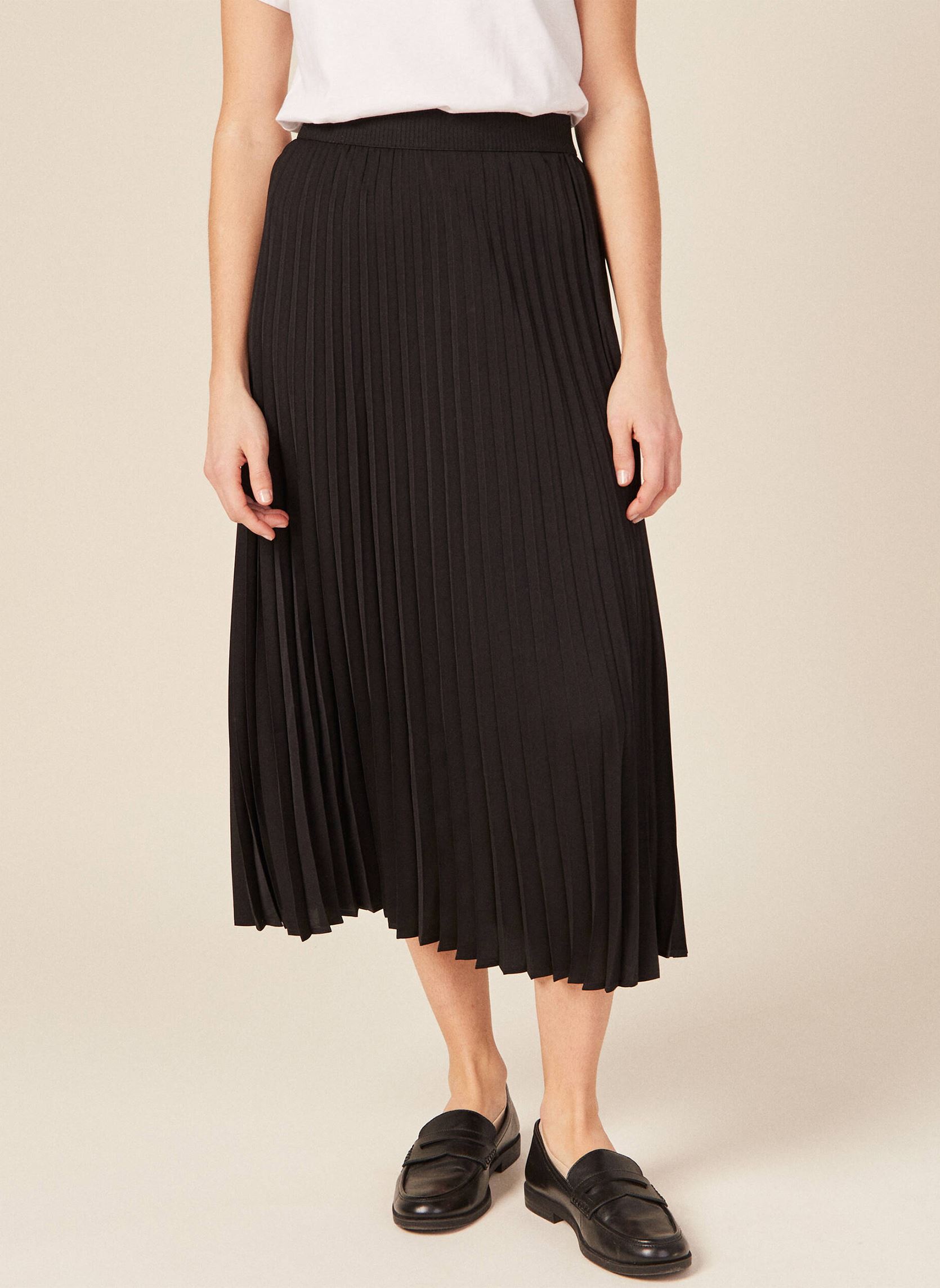 Lange rokken PLIBLAJULF dames zwart Bonobo Lange rokken PLIBLAJULF dames zwart BLACK BEAUTY