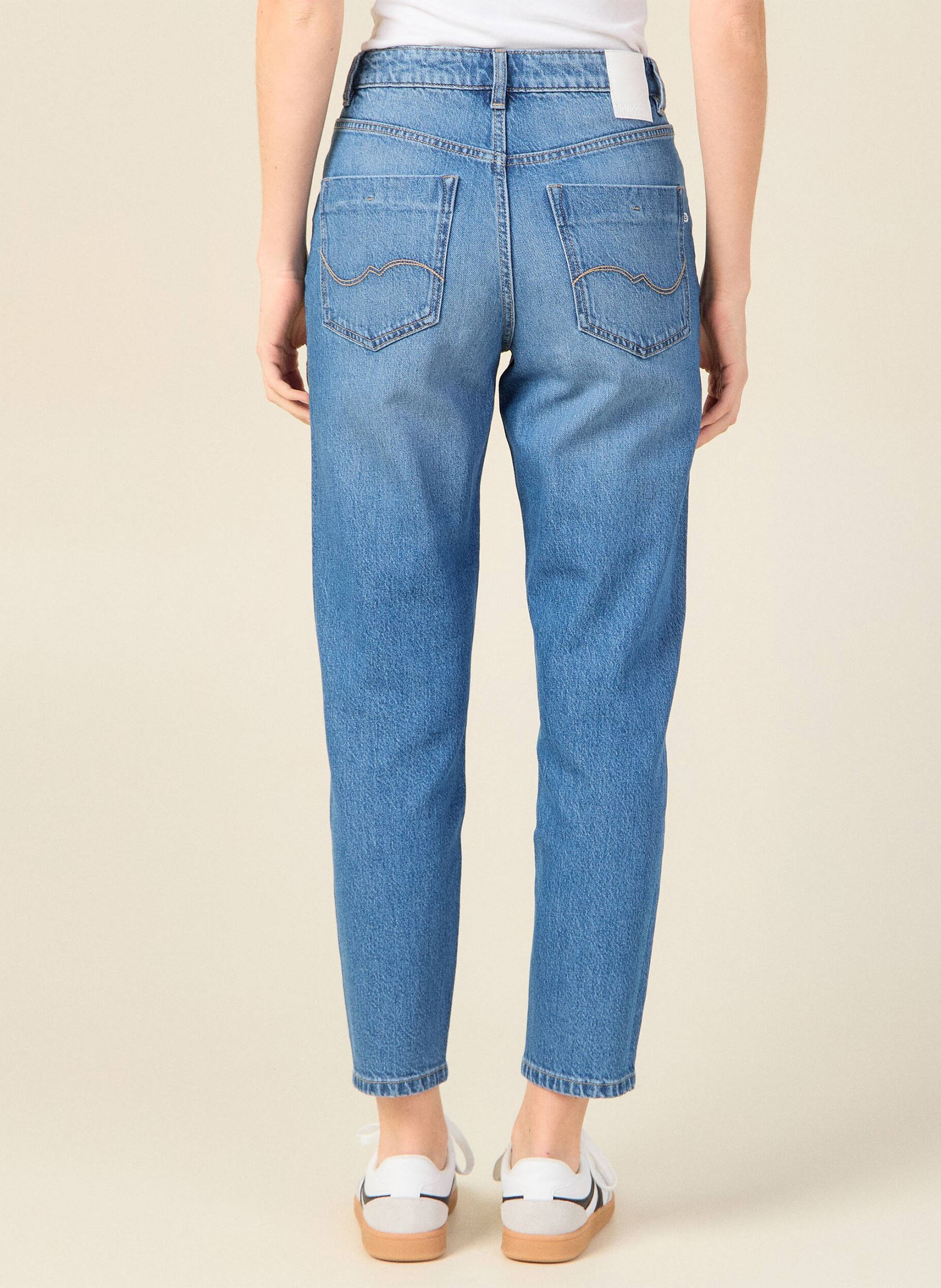 Rechte jeans / Straight Leg Jeans MINSK-BASIC dames blauw Bonobo Rechte jeans / Straight Leg Jeans MINSK-BASIC dames blauw DENIM STONE
