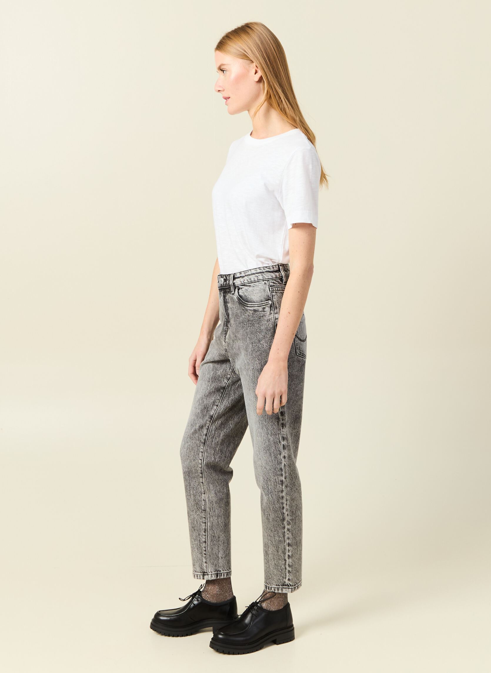Straight Fit Jeans MINSK-BASIC damen grau Bonobo Straight Fit Jeans MINSK-BASIC damen grau DENIM SNOW GREY
