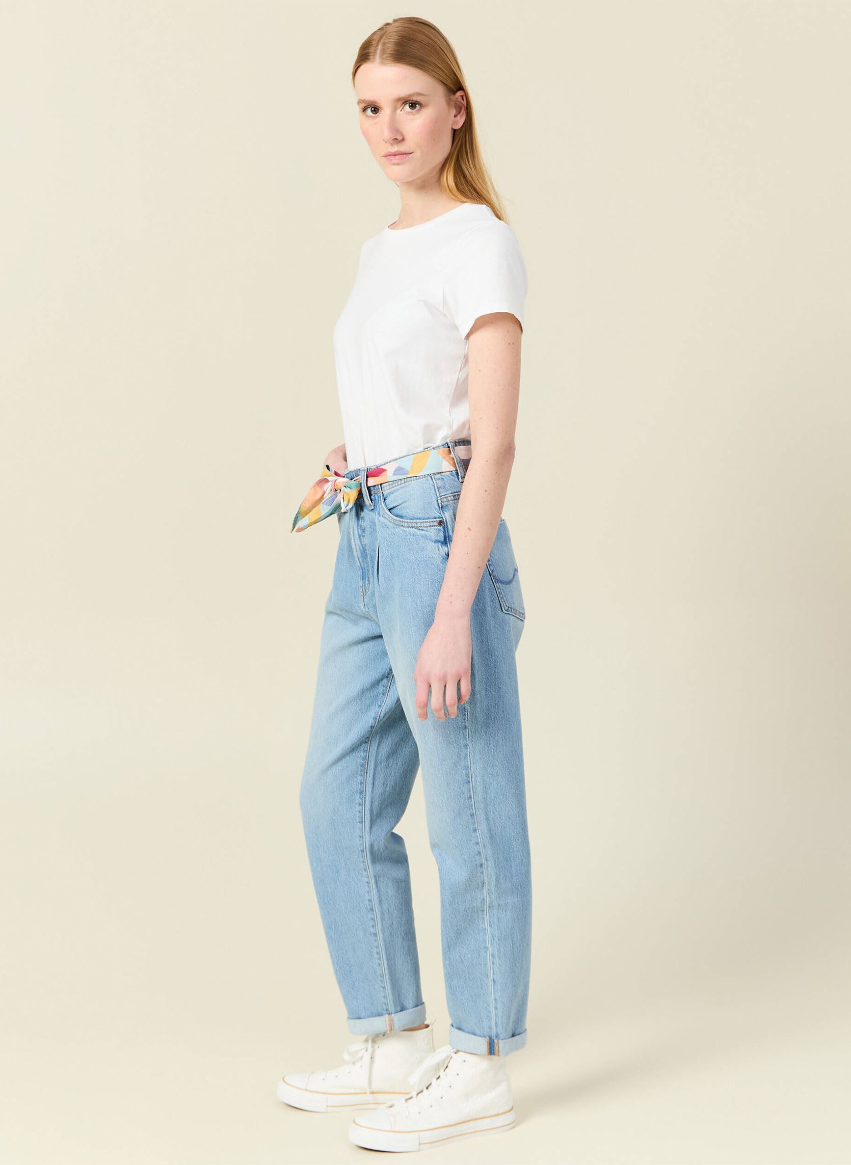Mom-Jeans MINSK-SCARF1 damen blau Bonobo Mom-Jeans MINSK-SCARF1 damen blau DENIM BLEACH