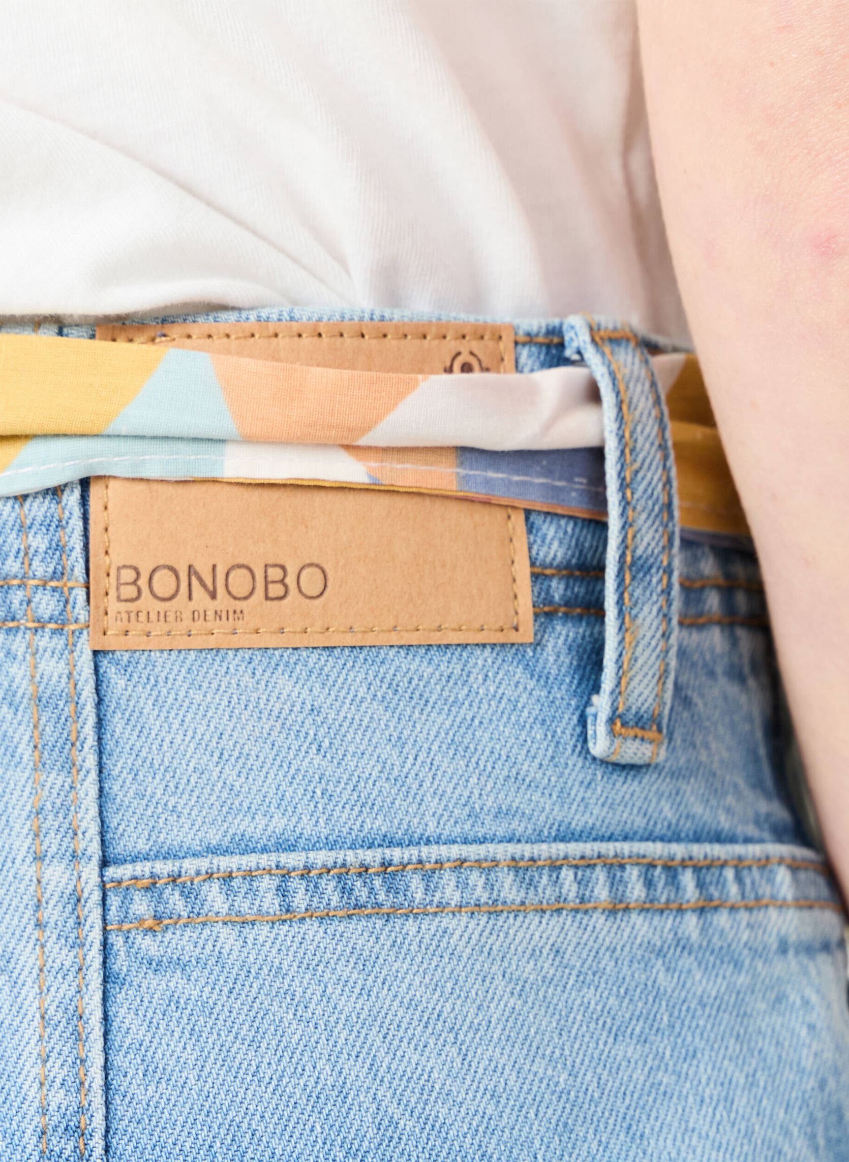 Mom-Jeans MINSK-SCARF1 damen blau Bonobo Mom-Jeans MINSK-SCARF1 damen blau DENIM BLEACH