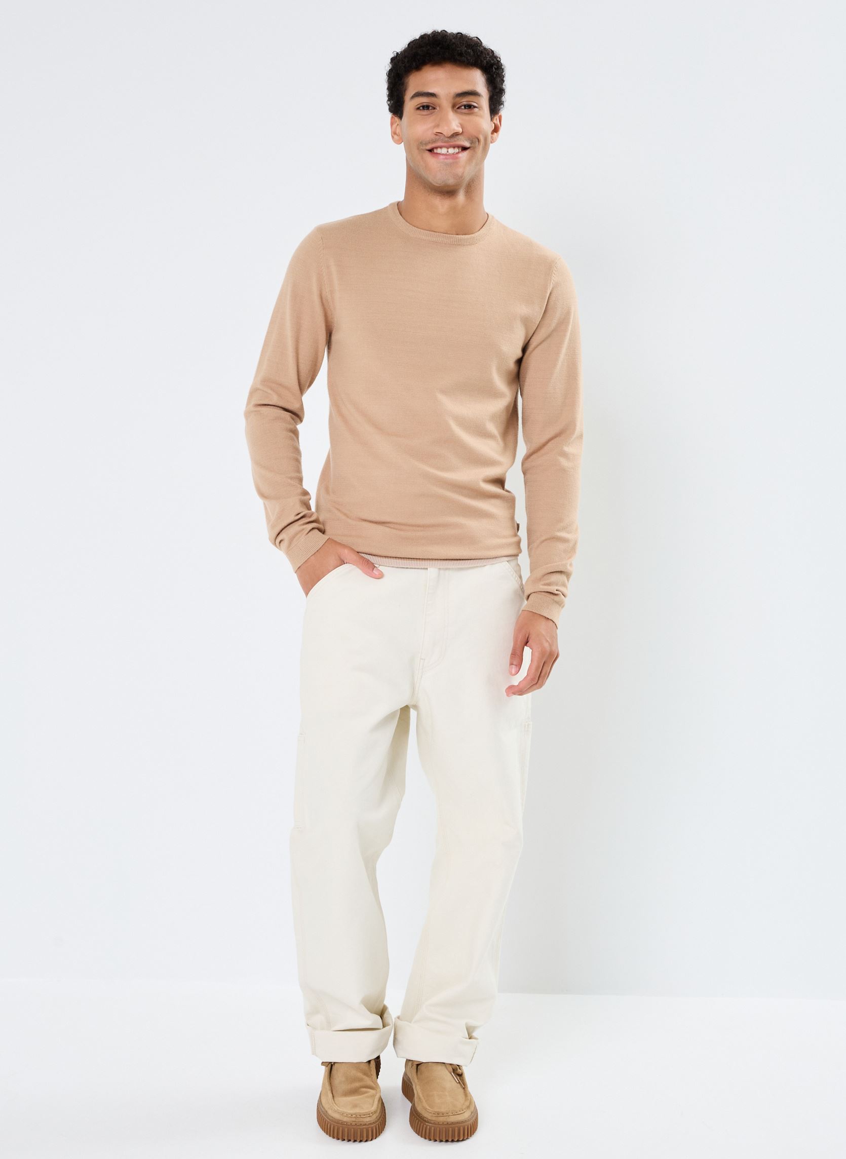 Pulls Pullover- homme beige Blend Pulls Pullover- homme beige CORNSTALK