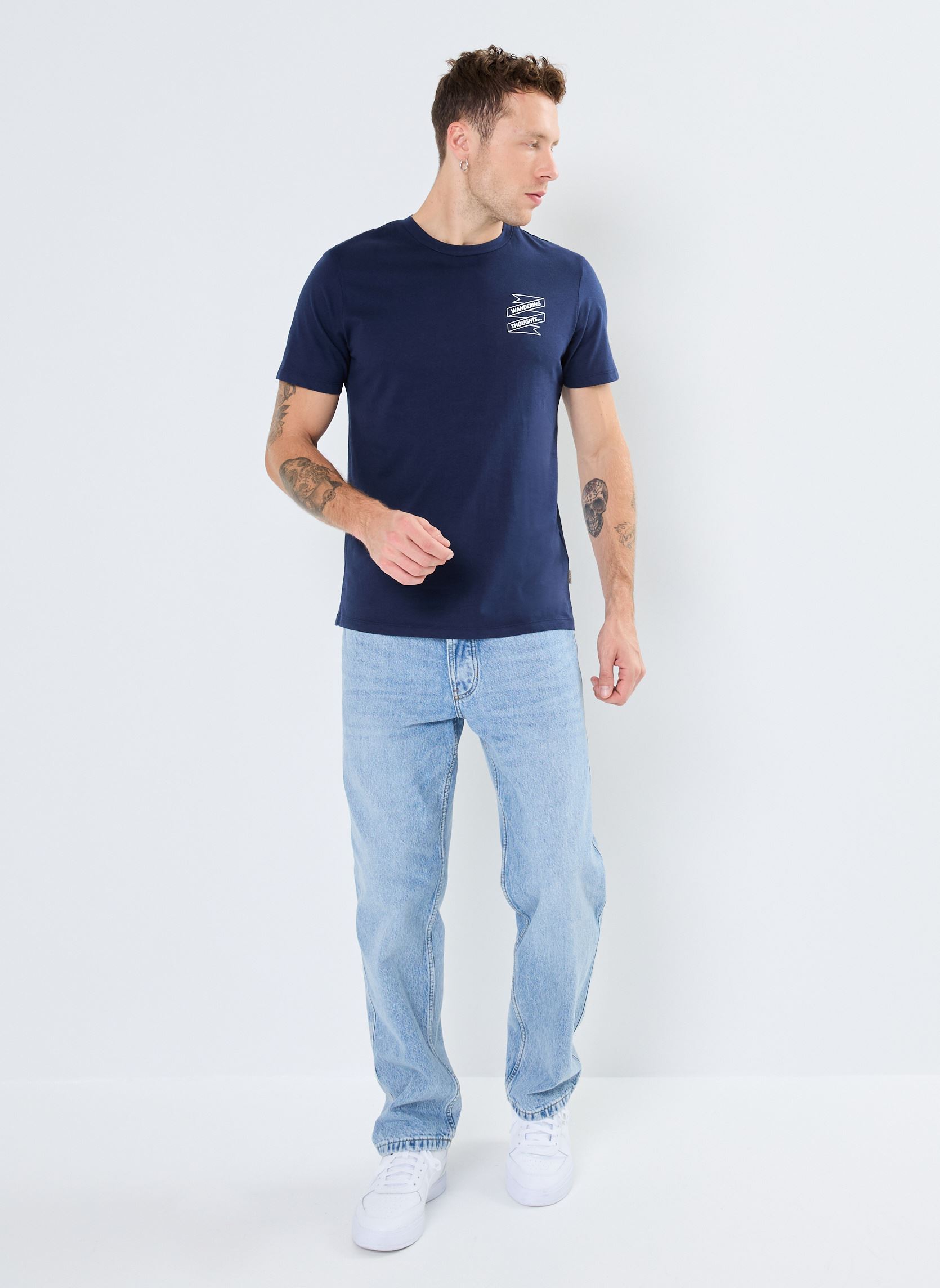 Kurzarm-T-Shirts T-shirt herren blau Blend Kurzarm-T-Shirts T-shirt herren blau DRESS BLUES