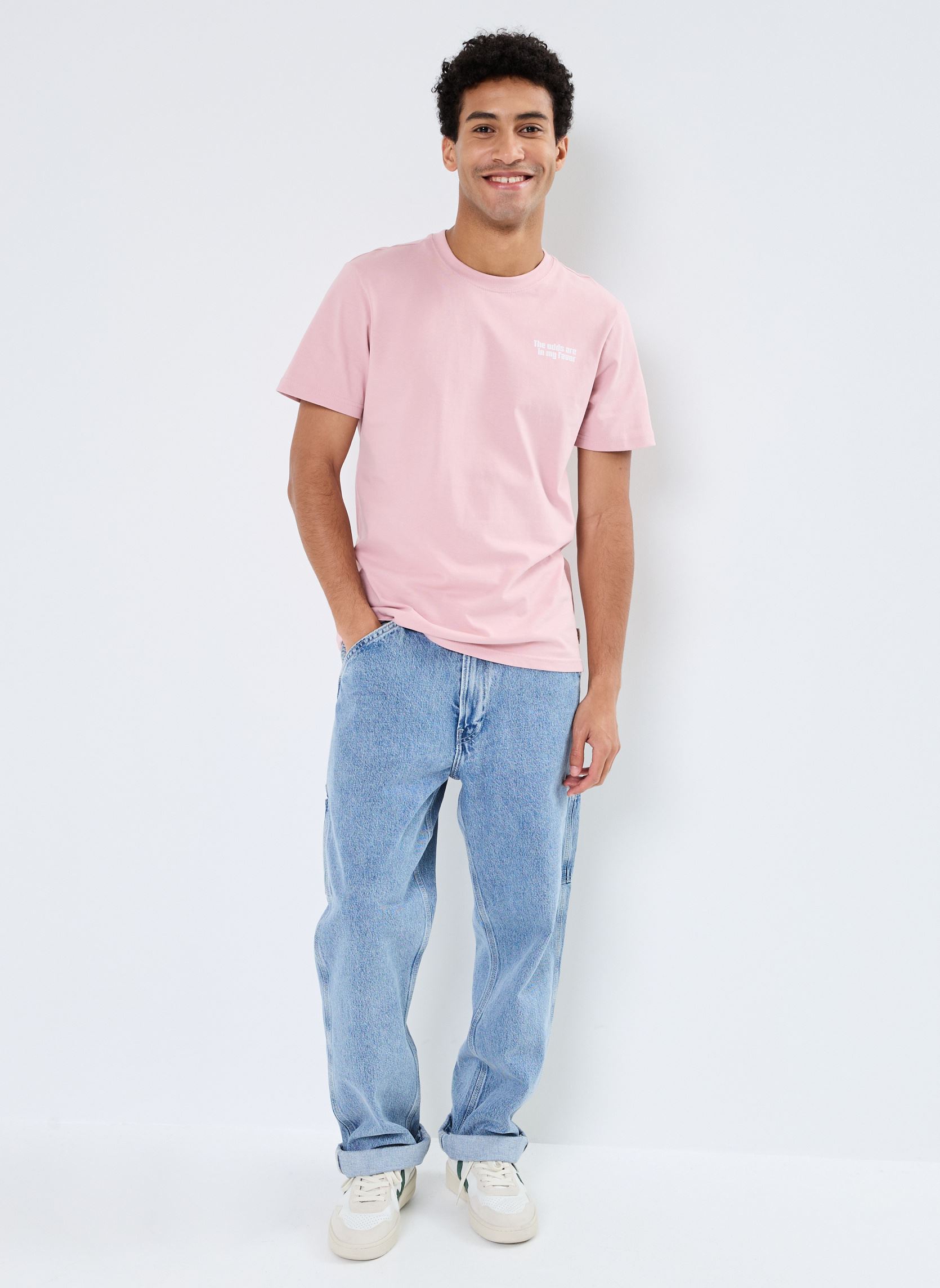Tee-shirts manches courtes T-shirt homme rose Blend Tee-shirts manches courtes T-shirt homme rose ZEPHYR