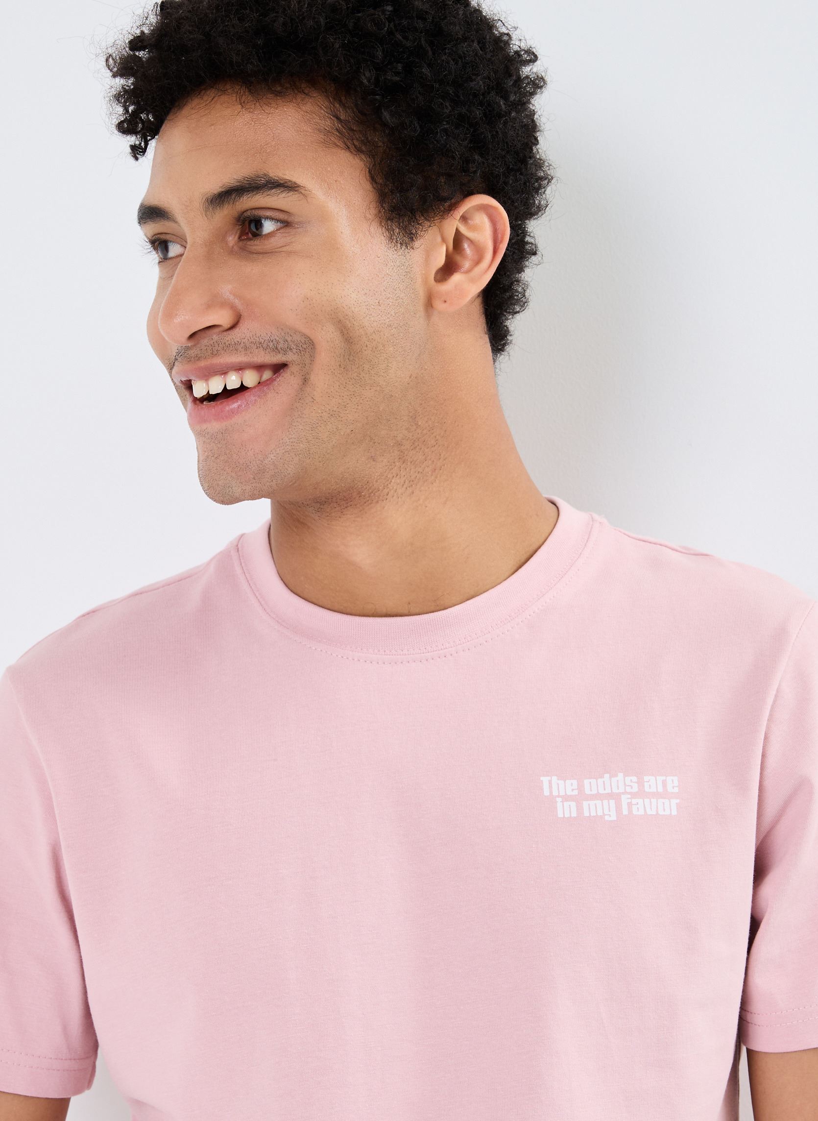 Tee-shirts manches courtes T-shirt homme rose Blend Tee-shirts manches courtes T-shirt homme rose ZEPHYR