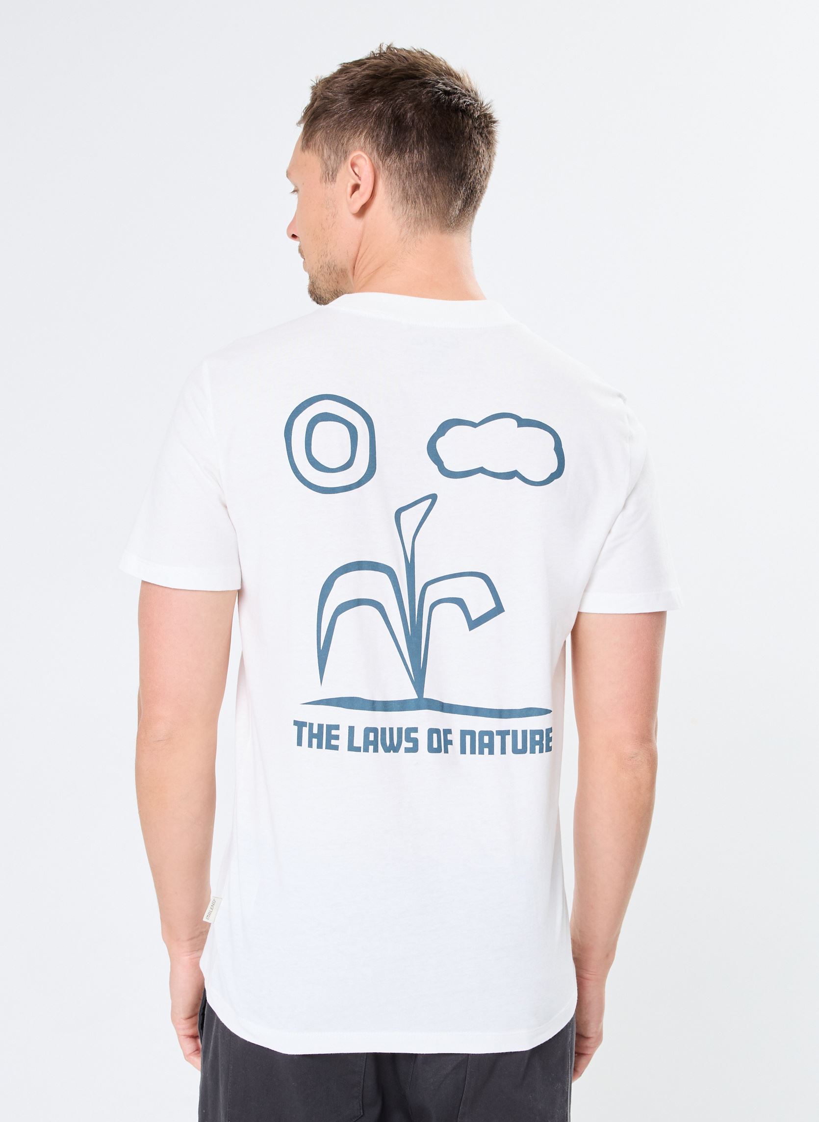 Tee-shirts manches courtes T-shirt homme blanc Blend Tee-shirts manches courtes T-shirt homme blanc SNOW WHITE