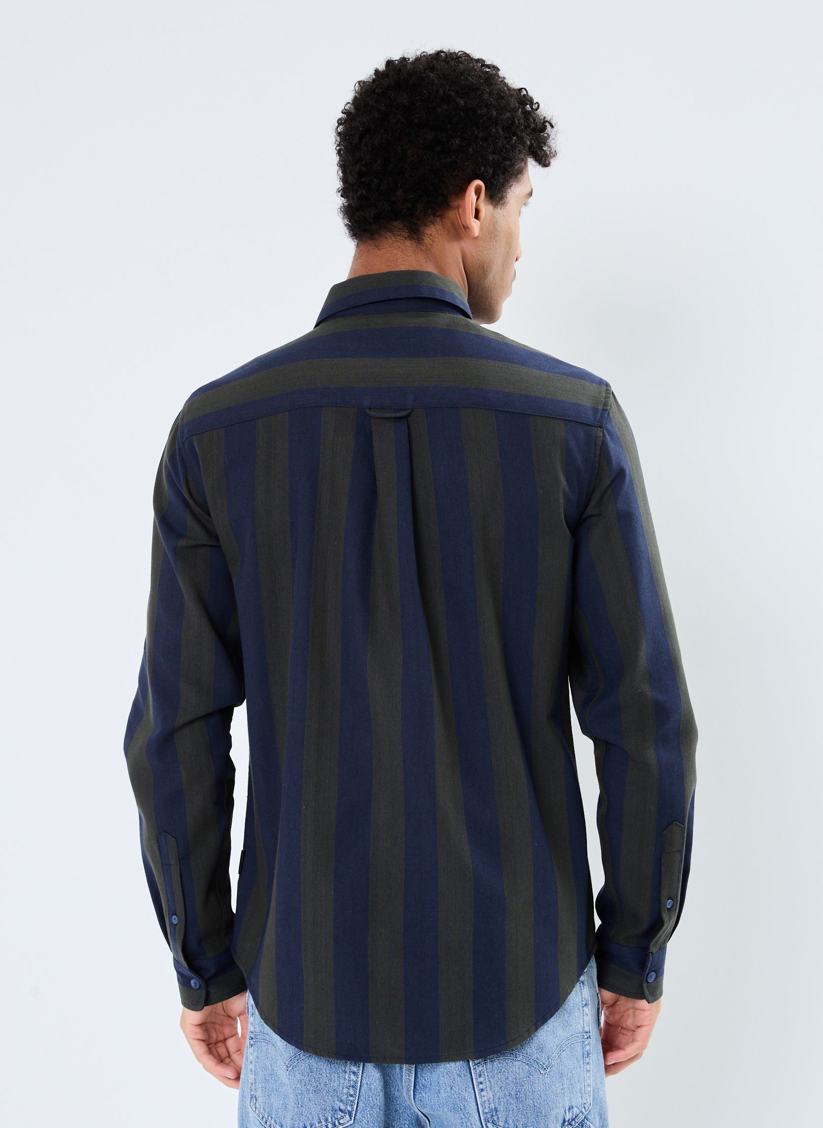 Chemises Long Sleeved Shirt homme multicolore Blend Chemises Long Sleeved Shirt homme multicolore DRESS BLUES