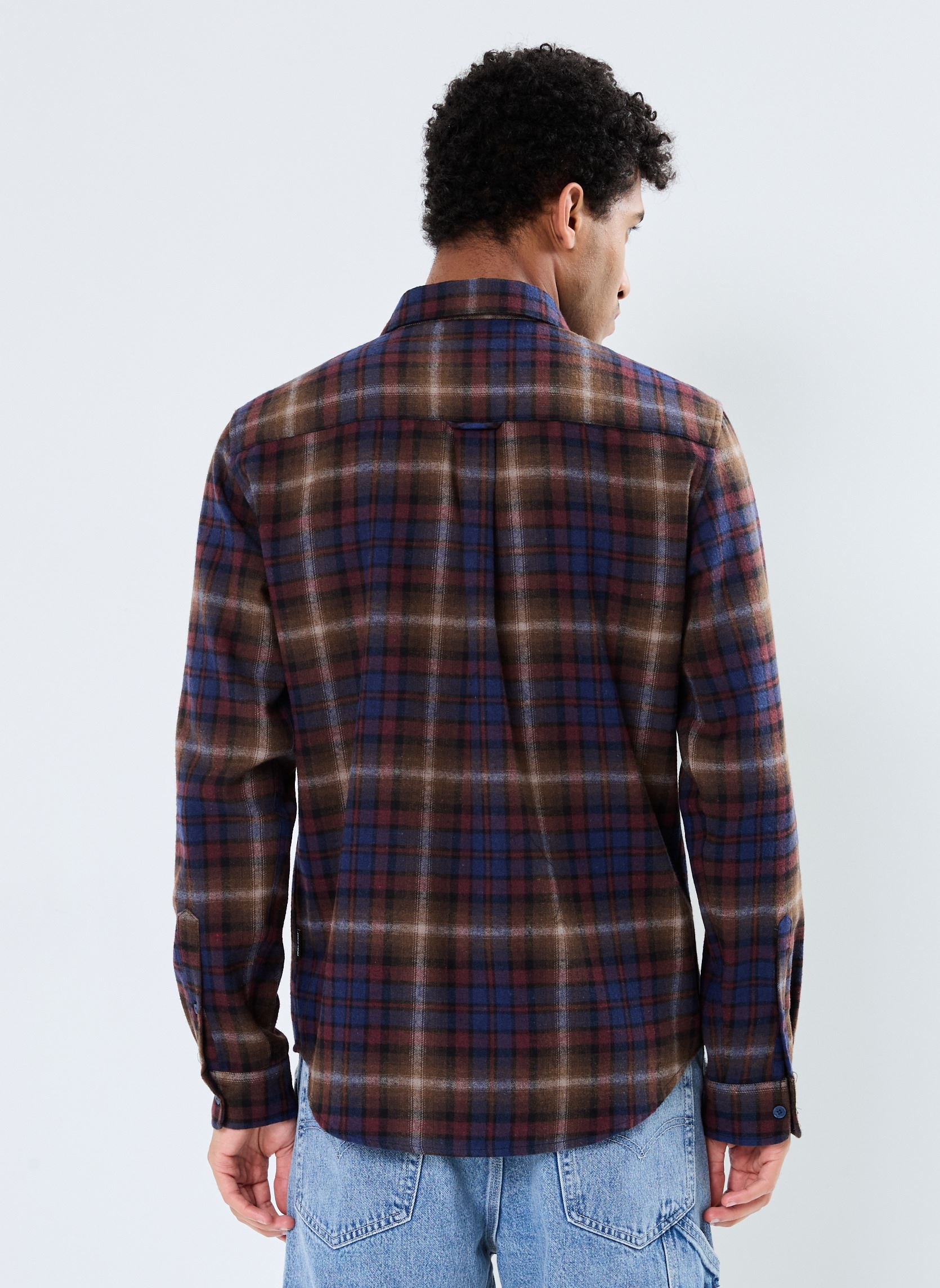 Hemden Long Sleeved Shirt heren meerkleurig Blend Hemden Long Sleeved Shirt heren meerkleurig FIRED BRICK
