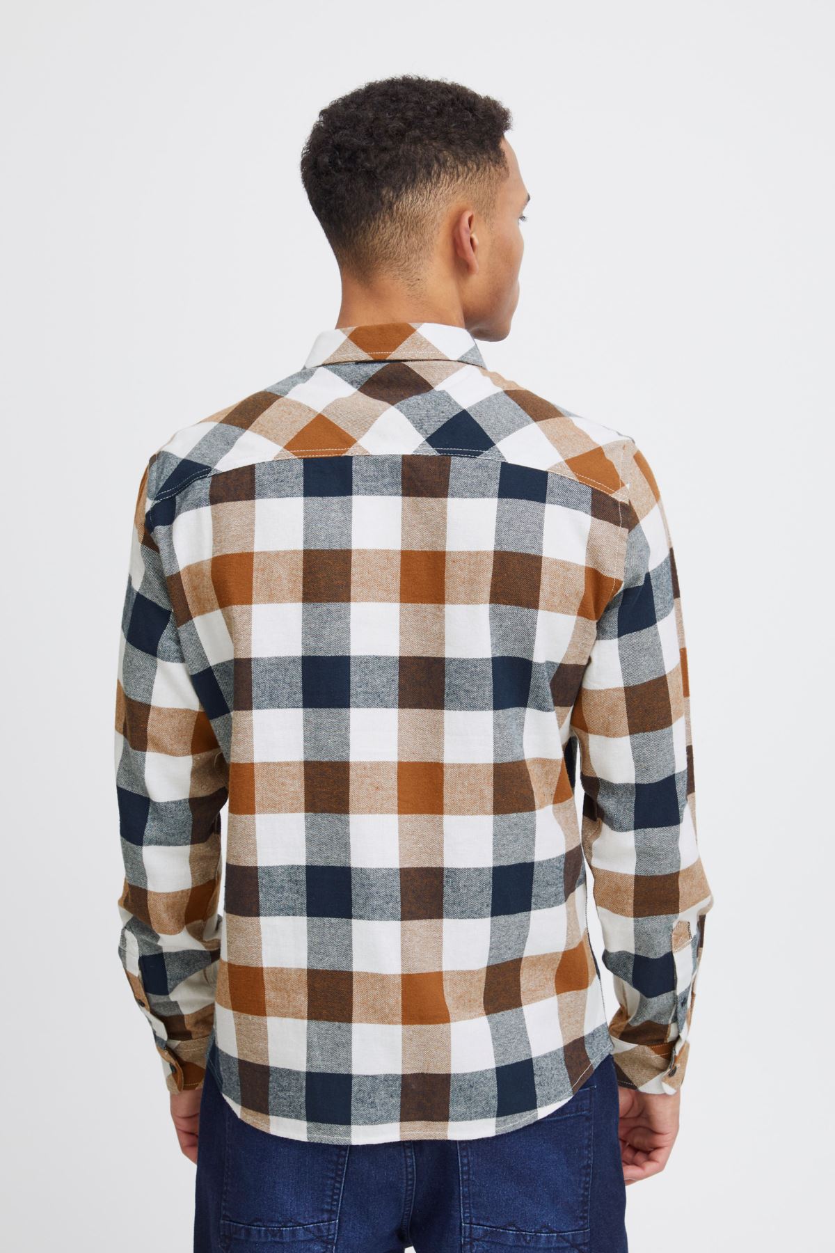 Chemises Long Sleeved Shirt homme multicolore Blend Chemises Long Sleeved Shirt homme multicolore DRESS BLUES/