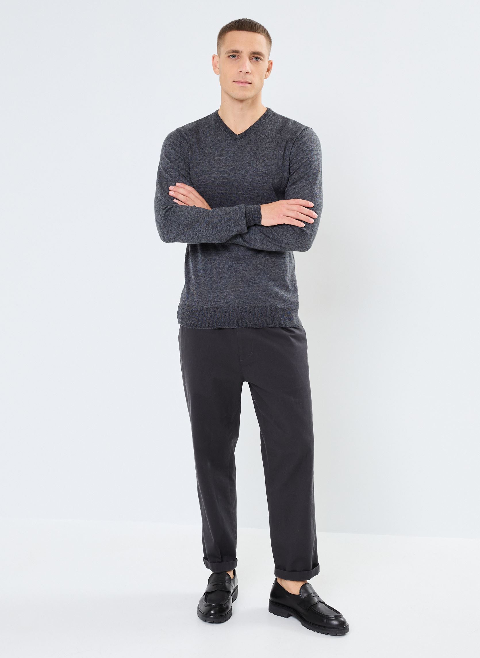 Pullover BHBruton V-neck - PP NOOS herren schwarz Blend Pullover BHBruton V-neck - PP NOOS herren schwarz BLACK