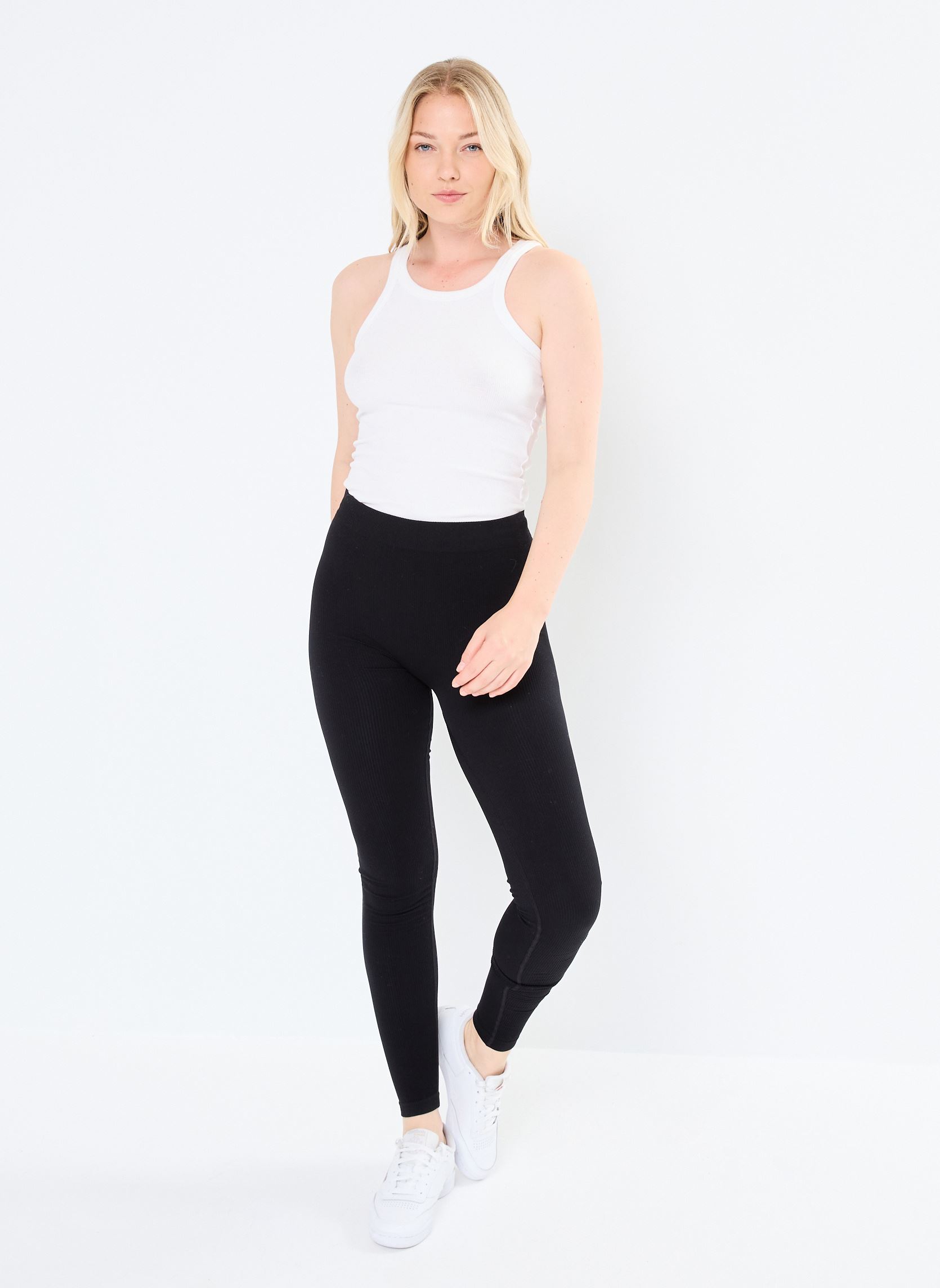 Leggings NMSOFINA HW RIB LEGGINGS JRS NOOS femme noir Noisy May Leggings NMSOFINA HW RIB LEGGINGS JRS NOOS femme noir Black