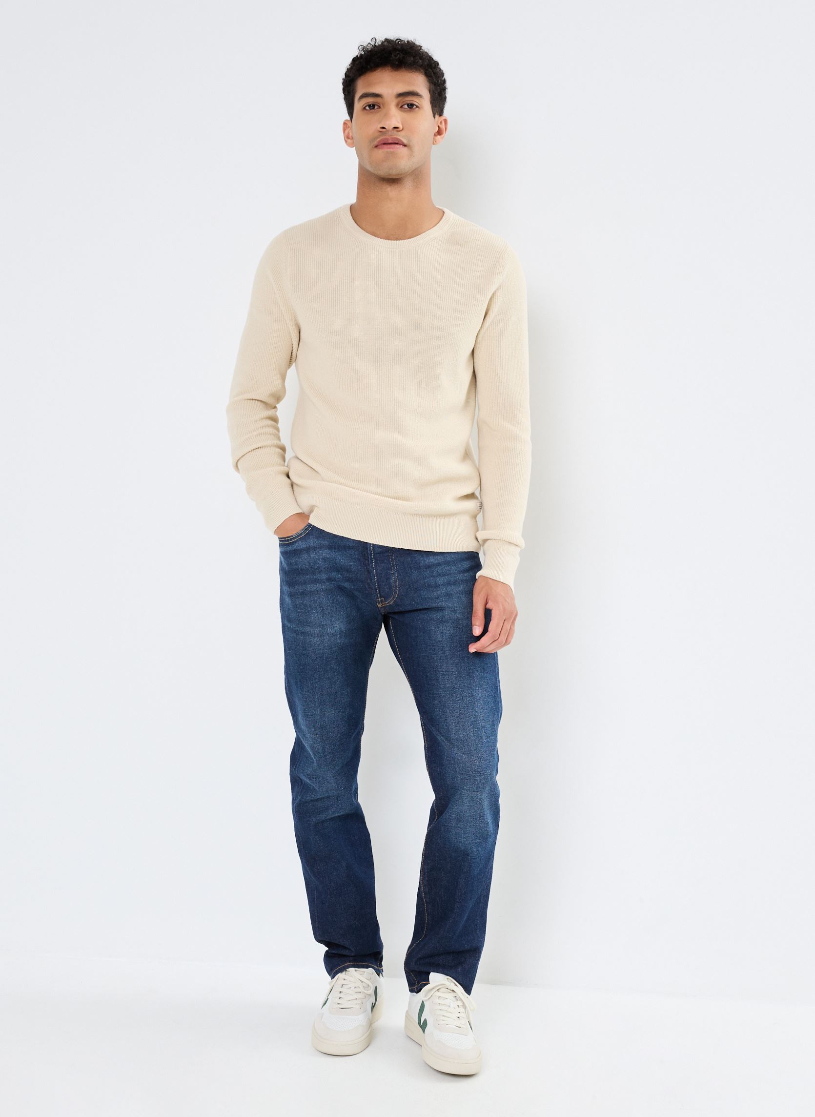 Pulls BHCodford crew pullover Noos homme marron Blend Pulls BHCodford crew pullover Noos homme marron OYSTER GRAY