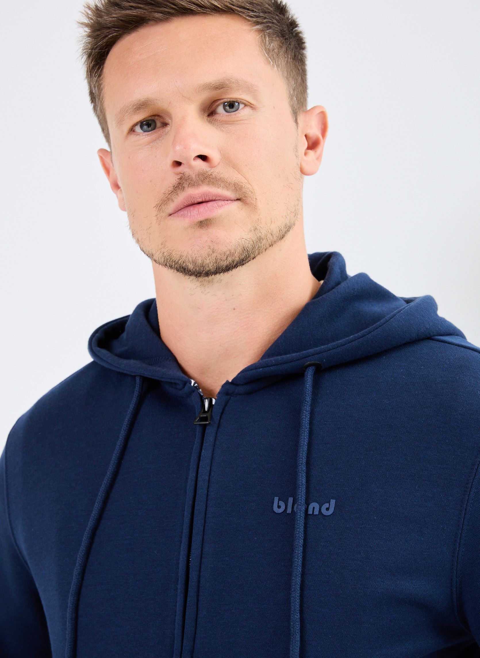 Sweaters met rits BHDownton Zipthrough Noos heren blauw Blend Sweaters met rits BHDownton Zipthrough Noos heren blauw DRESS BLUES