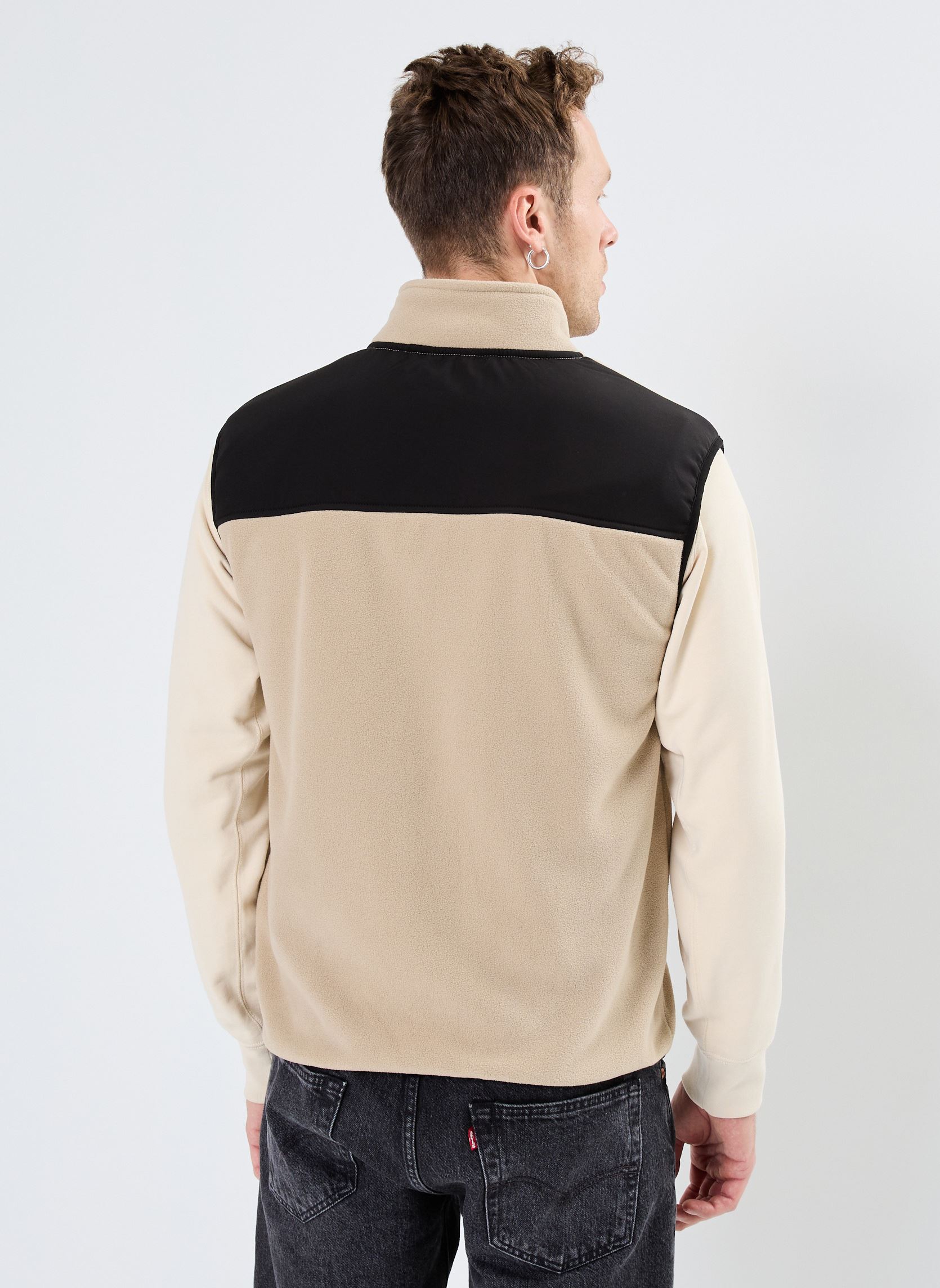 Fleece-Jacken Waistcoat herren beige Blend Fleece-Jacken Waistcoat herren beige CROCKERY