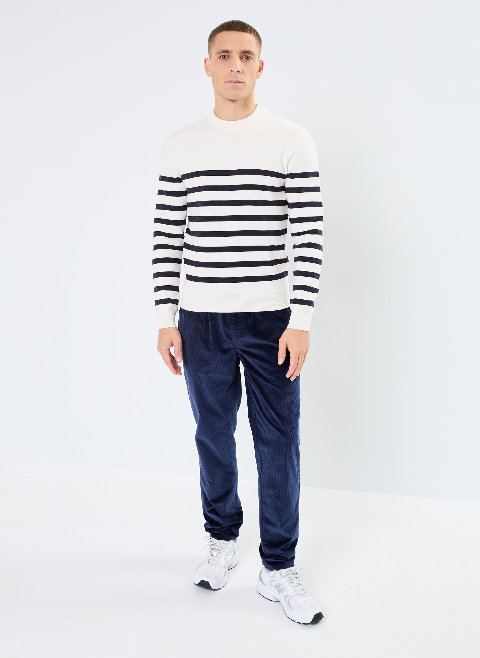 Pantalons droits Pants homme bleu Blend Pantalons droits Pants homme bleu DRESS BLUES
