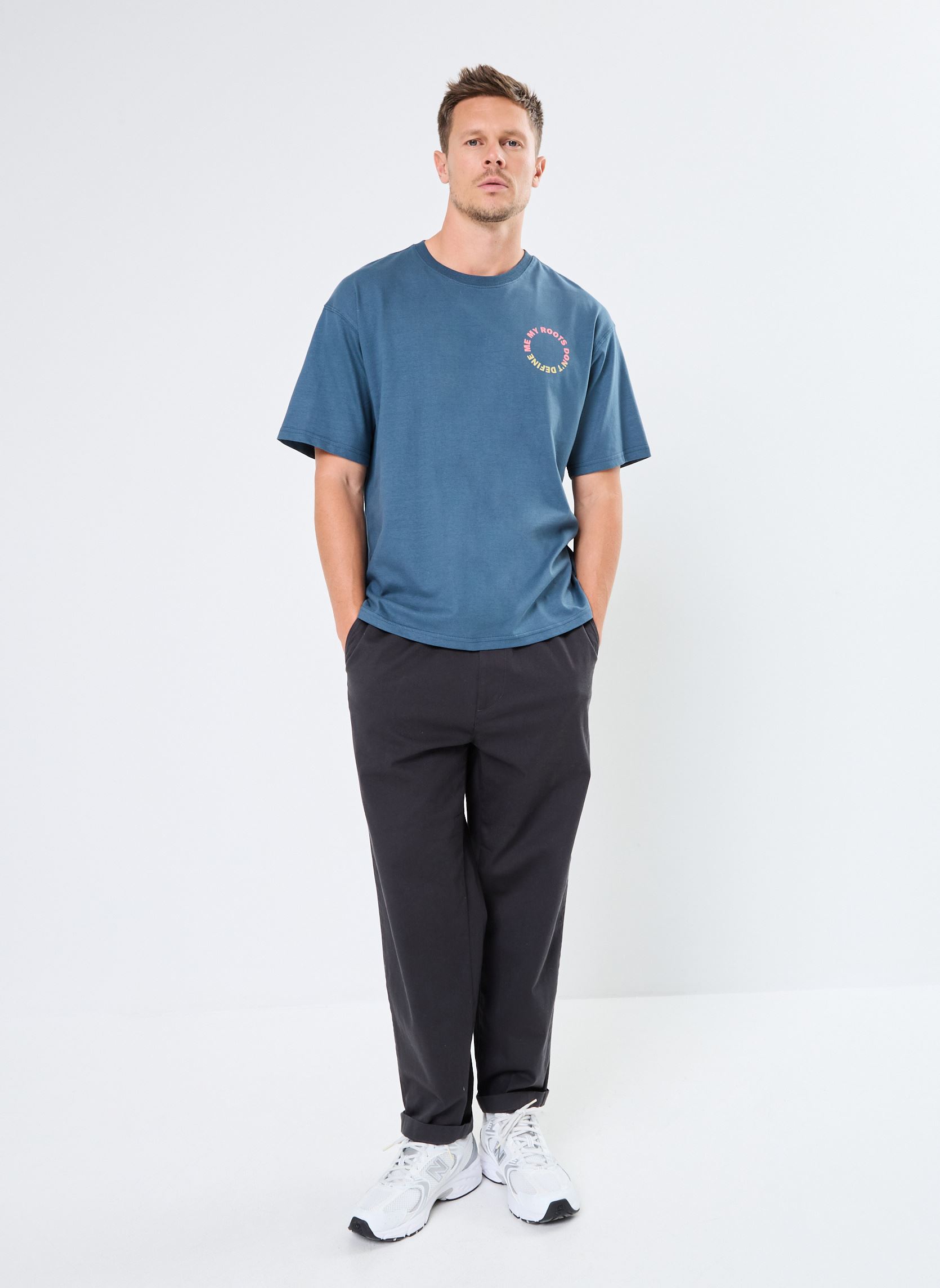 Tee-shirts manches courtes Tee Shirt homme bleu Blend Tee-shirts manches courtes Tee Shirt homme bleu ORION BLUE