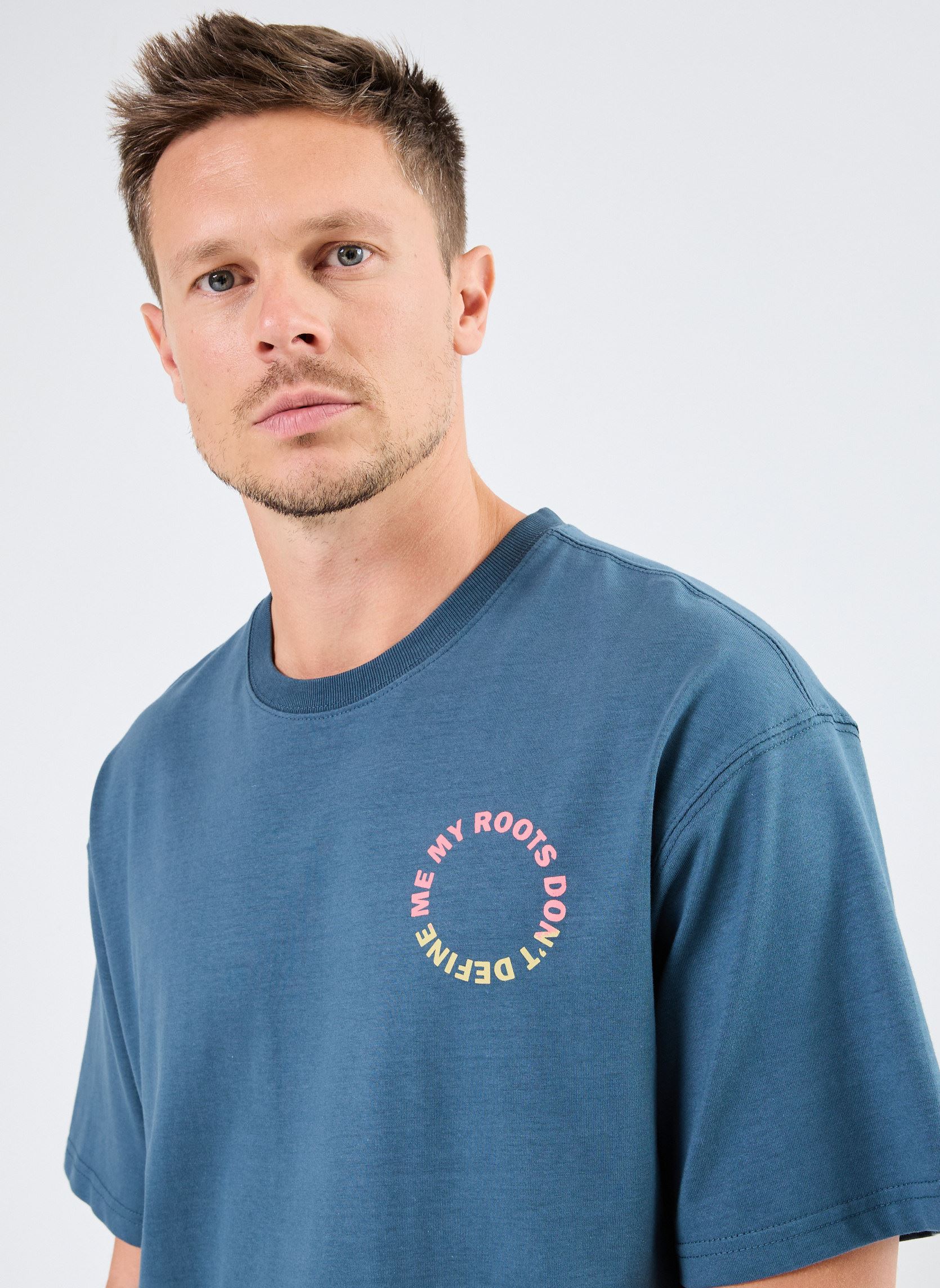 Tee-shirts manches courtes Tee Shirt homme bleu Blend Tee-shirts manches courtes Tee Shirt homme bleu ORION BLUE