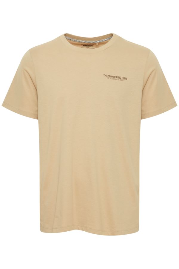 Kurzarm-T-Shirts Tee Shirt herren beige Blend Kurzarm-T-Shirts Tee Shirt herren beige CORNSTALK