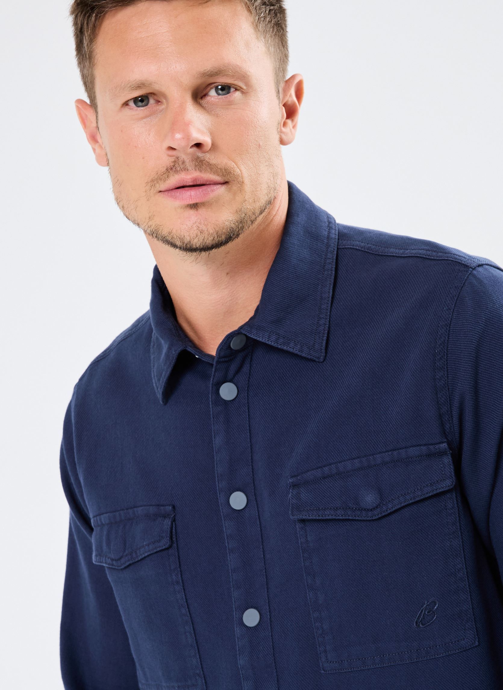 Hemden Overshirt heren blauw Blend Hemden Overshirt heren blauw DRESS BLUES