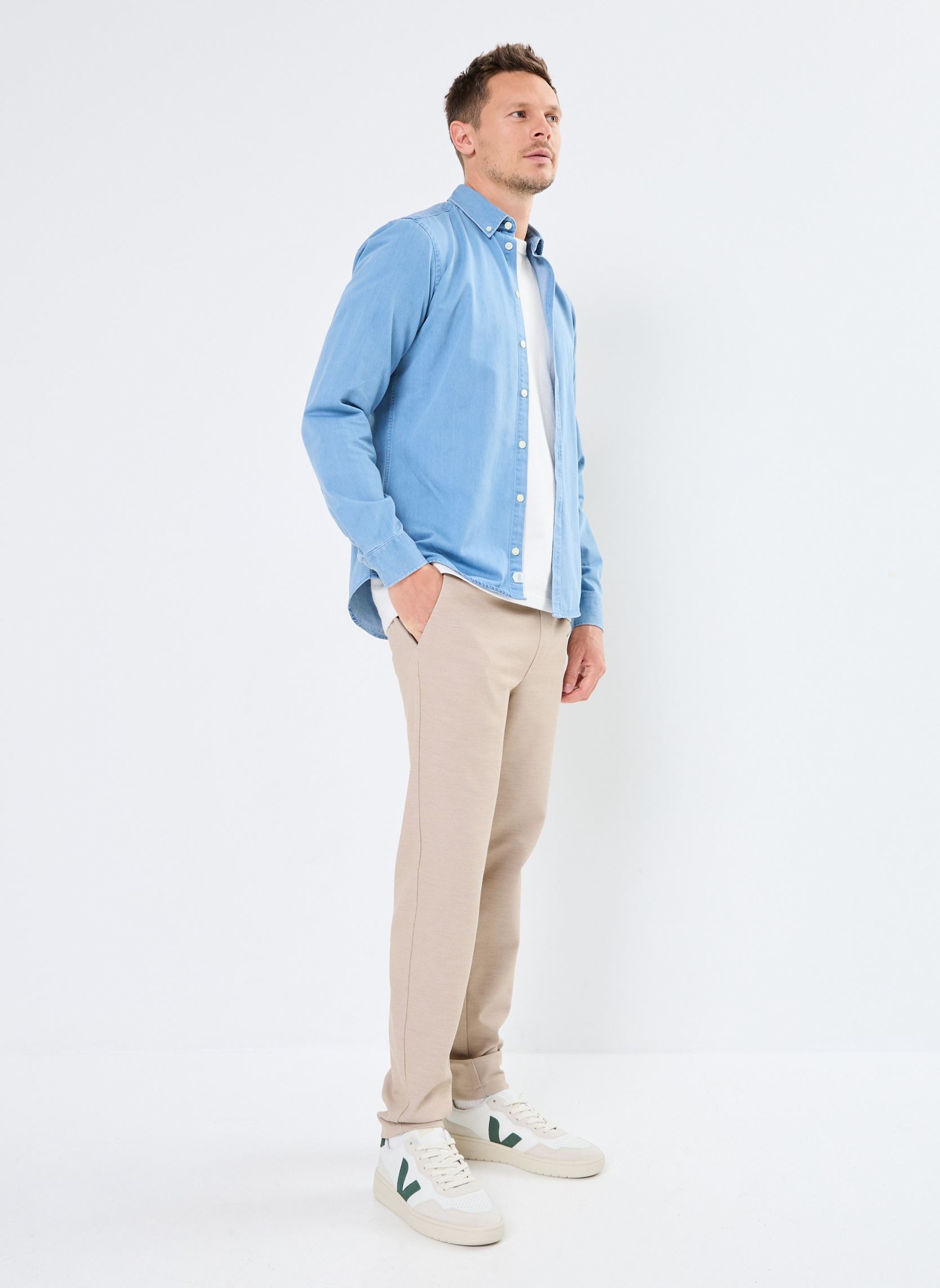 Hemden CFAnton BD LS denim chambray shirt Noos herren blau Casual Friday Hemden CFAnton BD LS denim chambray shirt Noos herren blau DENIM LIGHT BLUE
