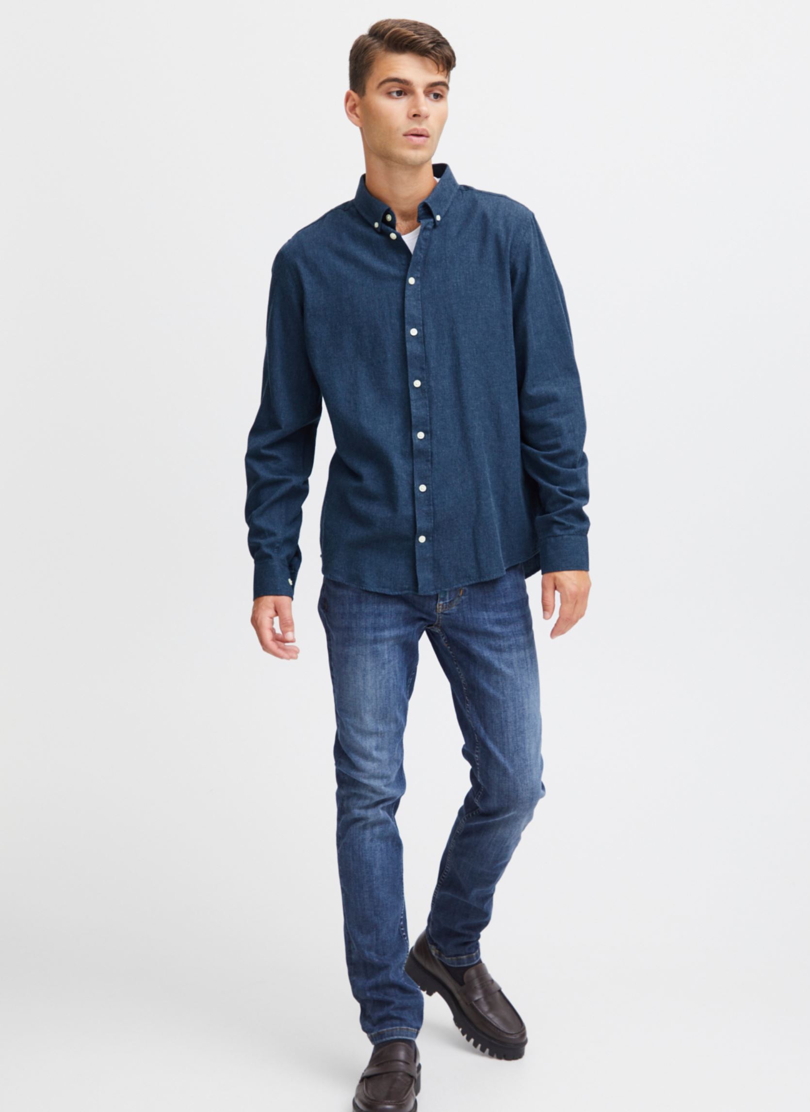 Hemden CFAnton LS BD fil a fil shirt Noos herren blau Casual Friday Hemden CFAnton LS BD fil a fil shirt Noos herren blau DARK NAVY MELANGE