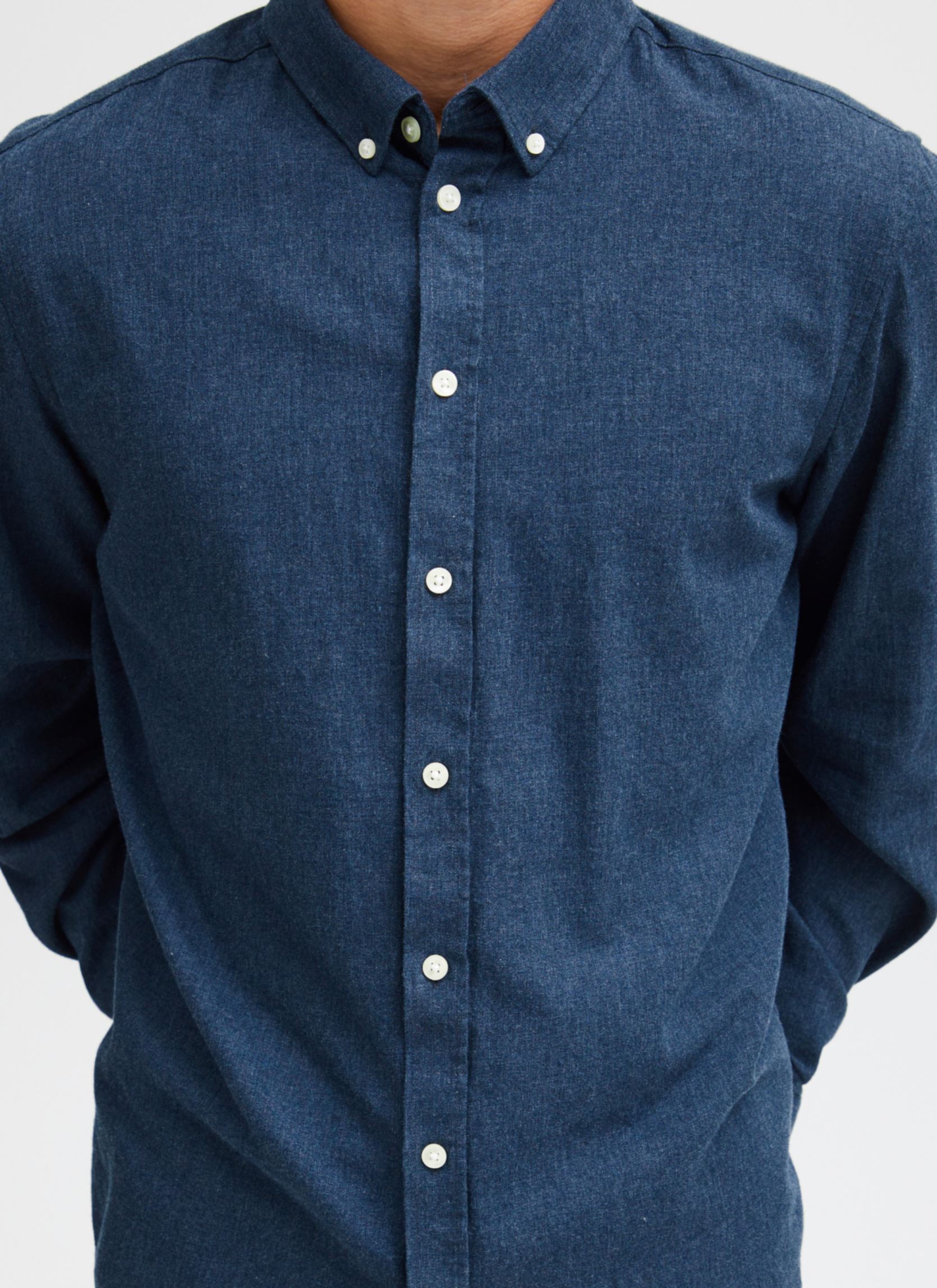 Hemden CFAnton LS BD fil a fil shirt Noos herren blau Casual Friday Hemden CFAnton LS BD fil a fil shirt Noos herren blau DARK NAVY MELANGE
