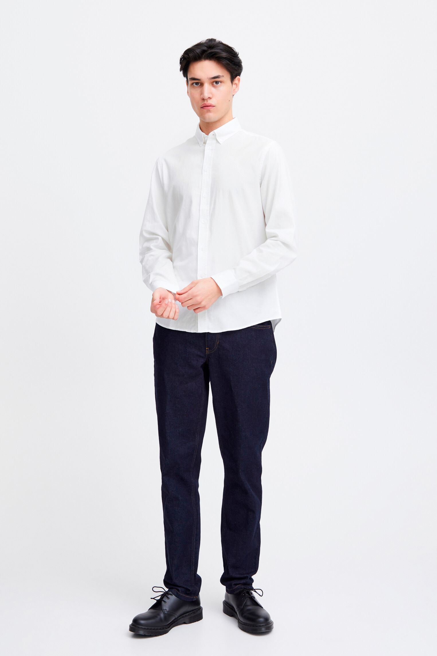 Hemden CFAnton LS BD fil a fil shirt Noos herren weiß Casual Friday Hemden CFAnton LS BD fil a fil shirt Noos herren weiß SNOW WHITE