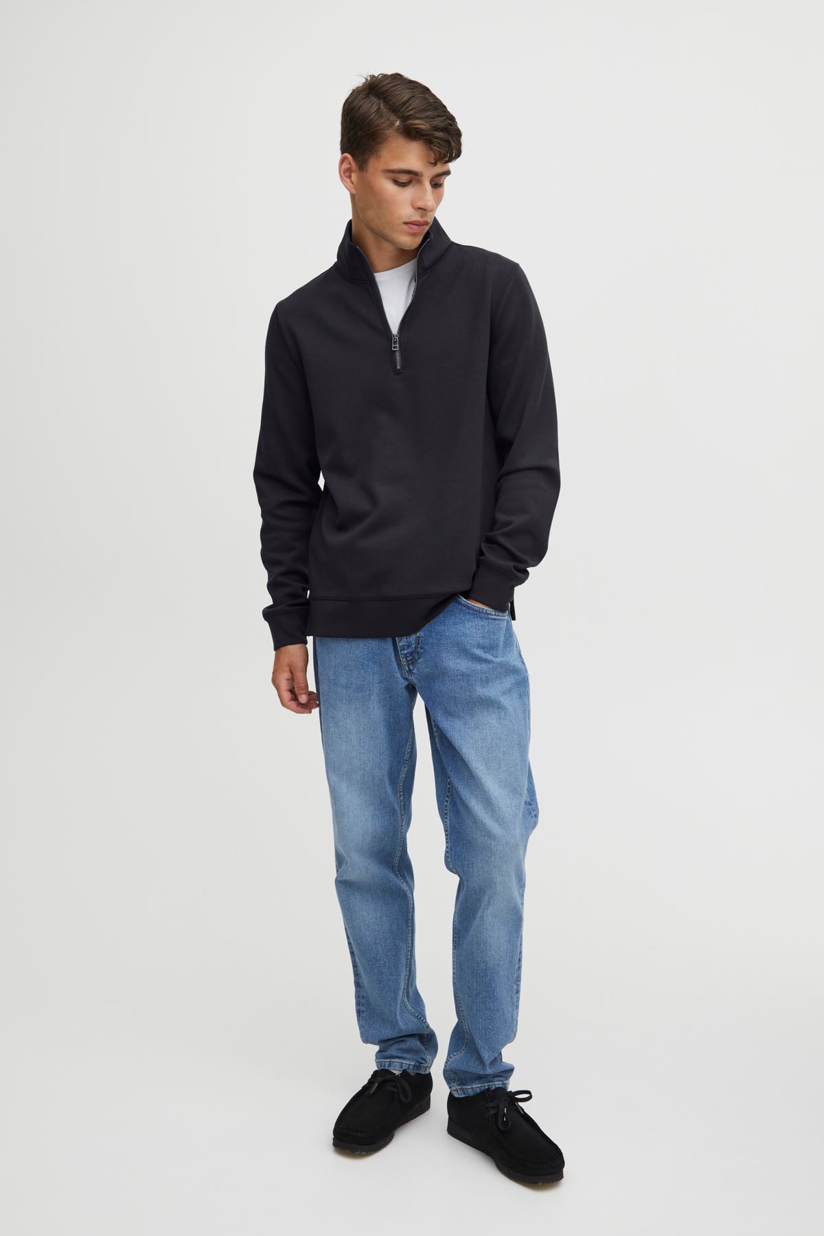 Sweats CFSebastian 0096 halfzip sweatshirt Noos homme bleu Casual Friday Sweats CFSebastian 0096 halfzip sweatshirt Noos homme bleu DARK NAVY