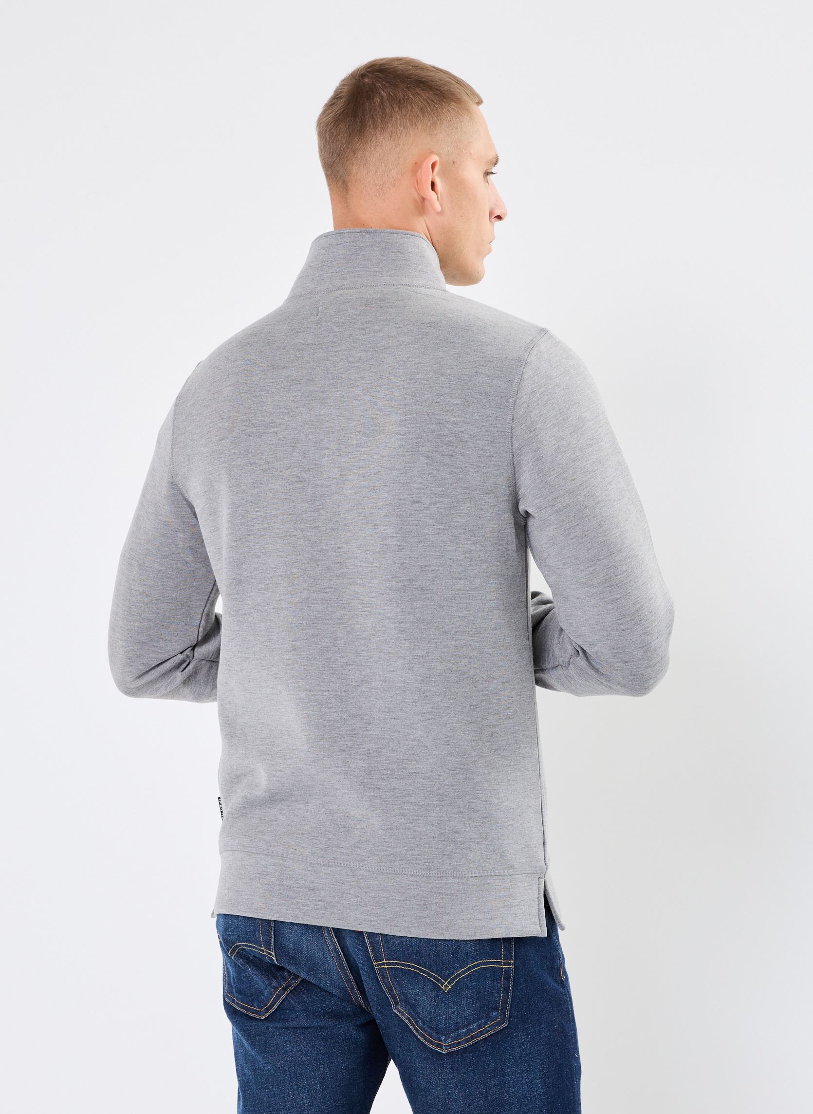 Sweats CFSebastian 0096 halfzip sweatshirt Noos homme gris Casual Friday Sweats CFSebastian 0096 halfzip sweatshirt Noos homme gris PEWTER MIX