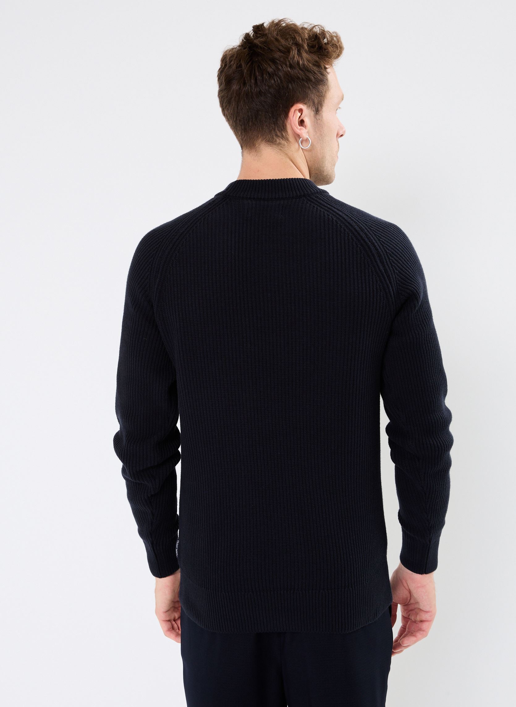 Maglioni CFKristian raglan rib crew neck knit uomo blu Casual Friday Maglioni CFKristian raglan rib crew neck knit uomo blu DARK NAVY