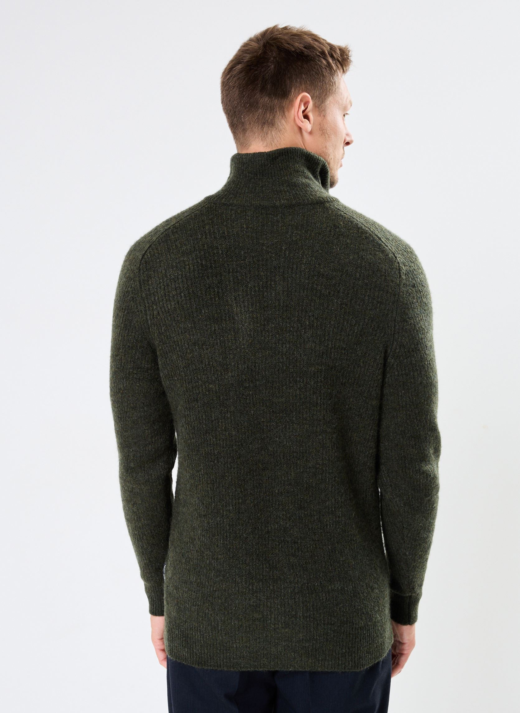 Pulls CFKristian 0161 high neck knit homme vert Casual Friday Pulls CFKristian 0161 high neck knit homme vert DEEP DEPTHS MELANGE