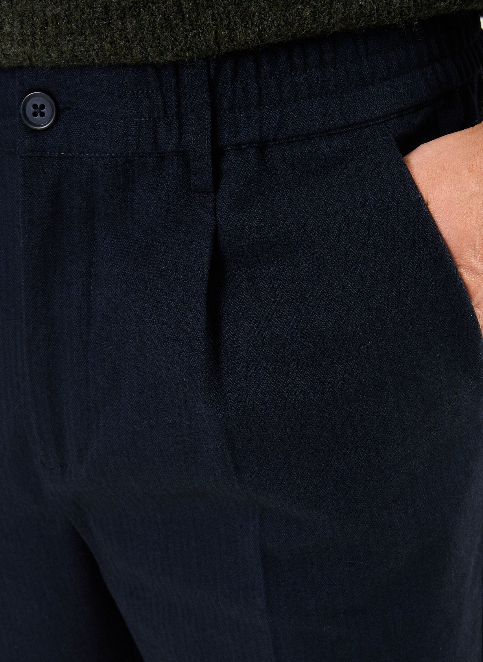 Pantalons de costume CFMarc 0154 herringbone pants homme bleu Casual Friday Pantalons de costume CFMarc 0154 herringbone pants homme bleu DARK NAVY