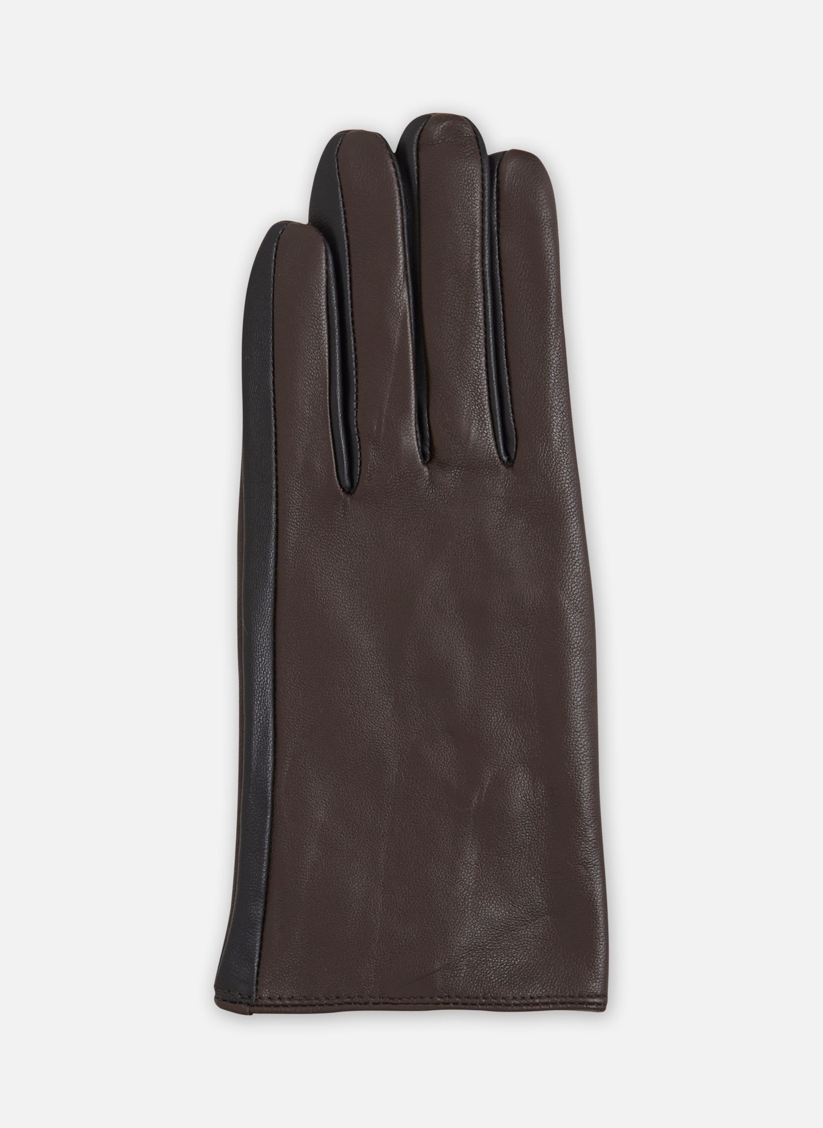 Gants IAFIPINA LEATHER GL femme marron Ichi Gants IAFIPINA LEATHER GL femme marron JAVA