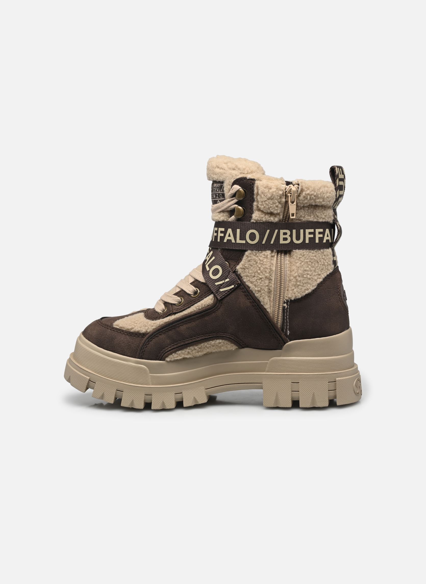 Veterlaarsjes ASPHA COM1 WARM dames beige Buffalo Veterlaarsjes ASPHA COM1 WARM dames beige Brown/beige