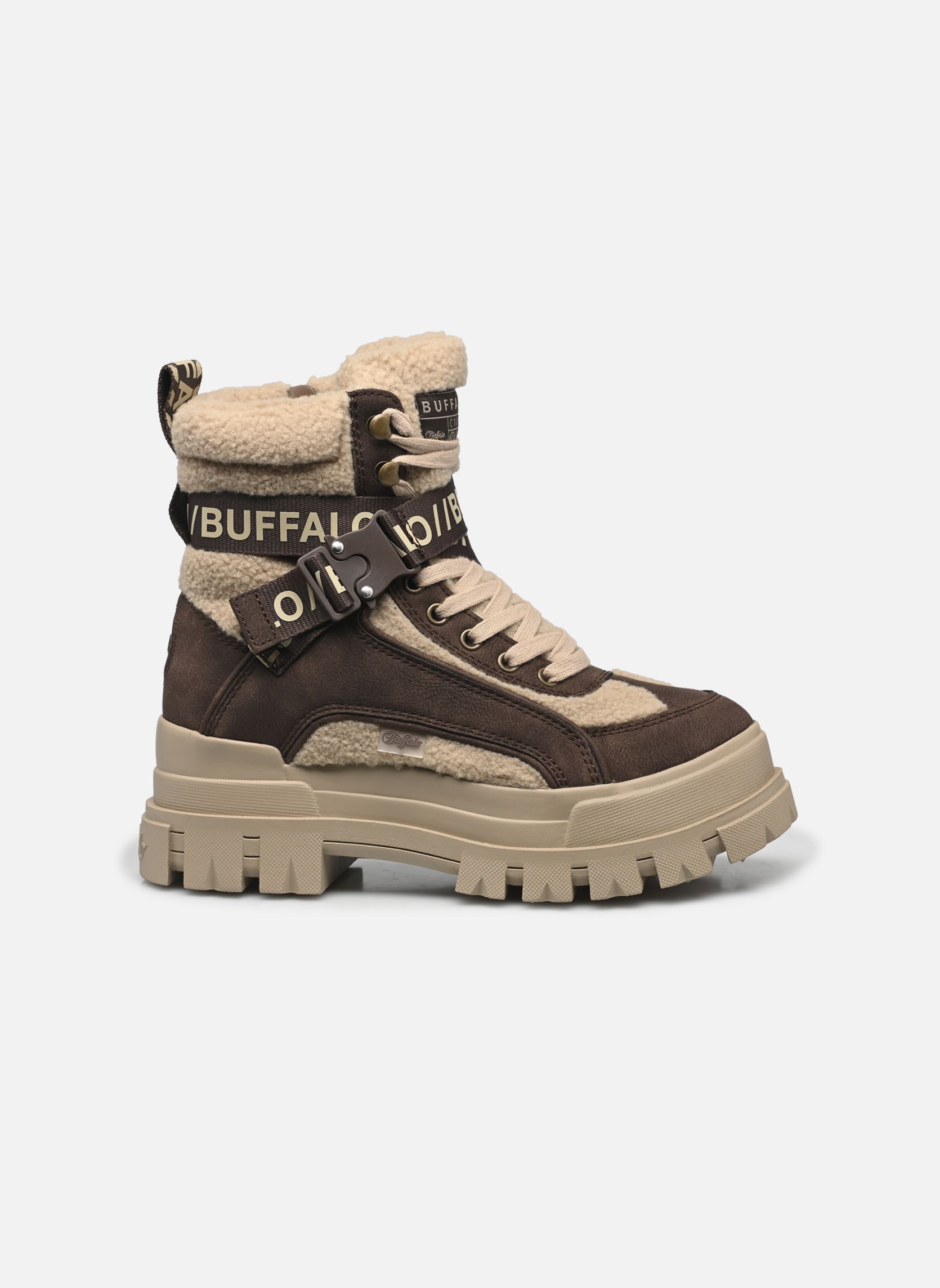 Veterlaarsjes ASPHA COM1 WARM dames beige Buffalo Veterlaarsjes ASPHA COM1 WARM dames beige Brown/beige