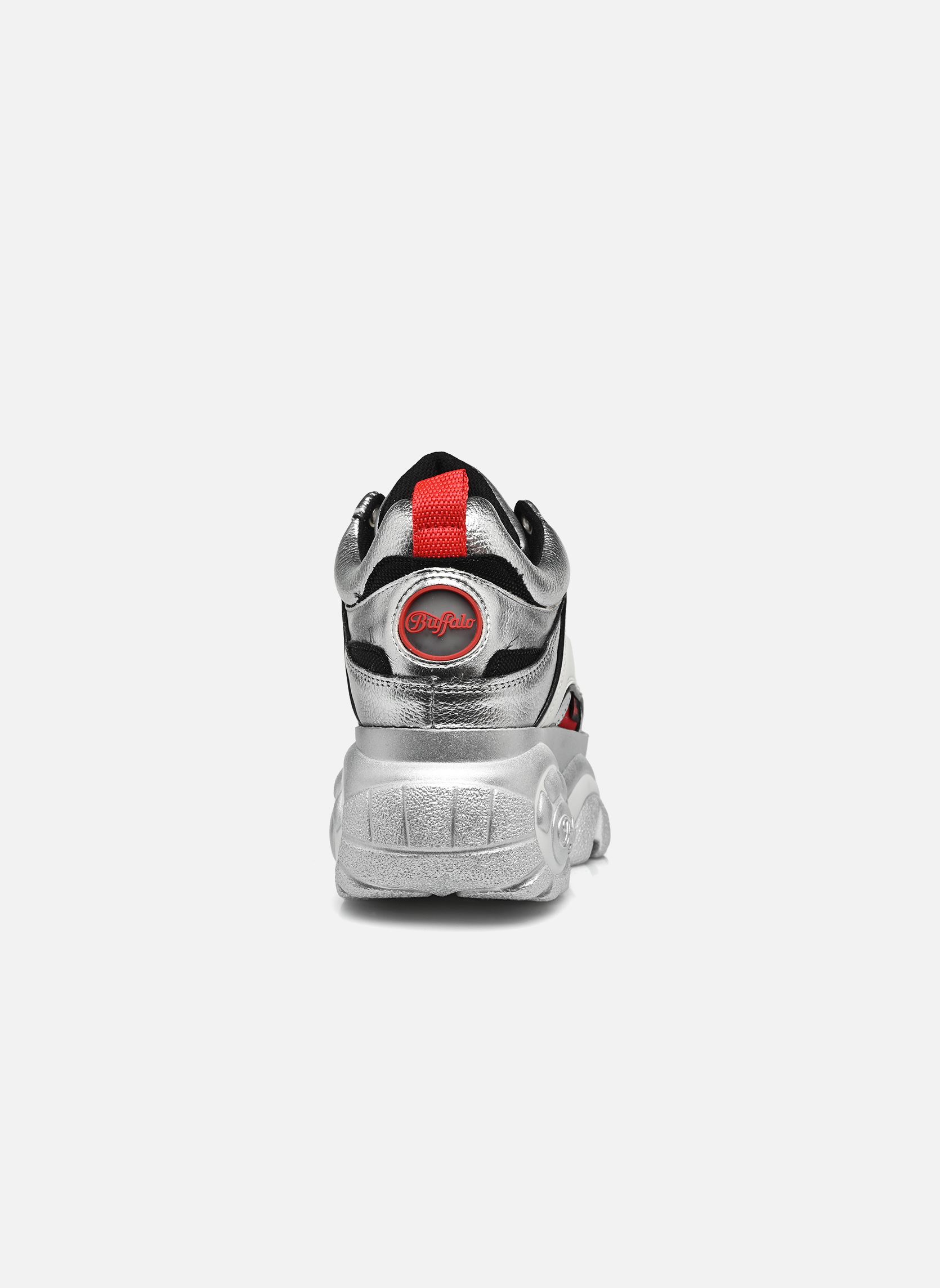 Knöchelhohe Sneaker 1339-14 REV damen silber Buffalo Knöchelhohe Sneaker 1339-14 REV damen silber SILVER/WHITE/RED