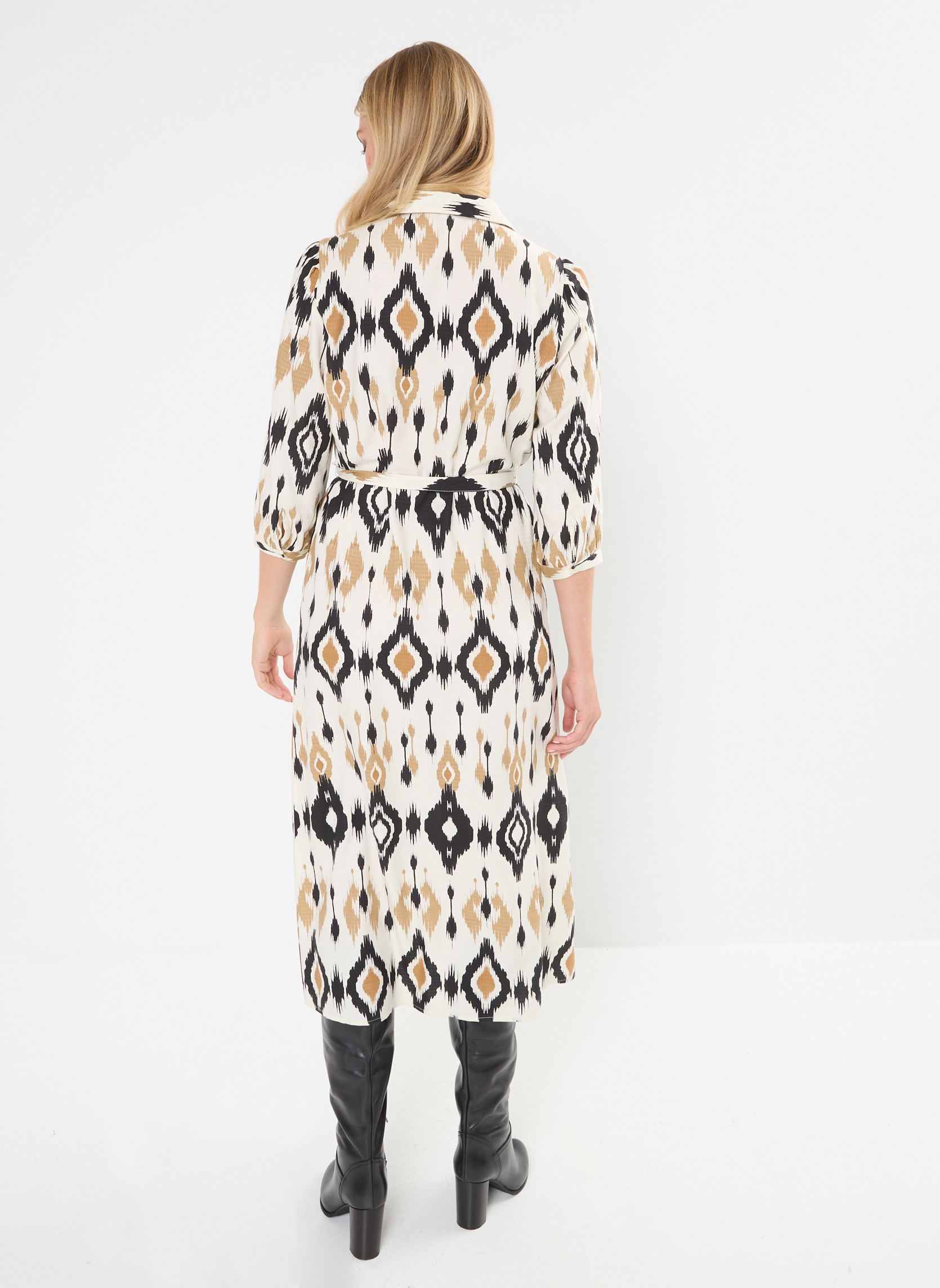 Lange jurken VMMILLE 3/4 SHIRT 7/8 DRESS WVN BTQ GA dames beige Vero Moda Lange jurken VMMILLE 3/4 SHIRT 7/8 DRESS WVN BTQ GA dames beige Birch