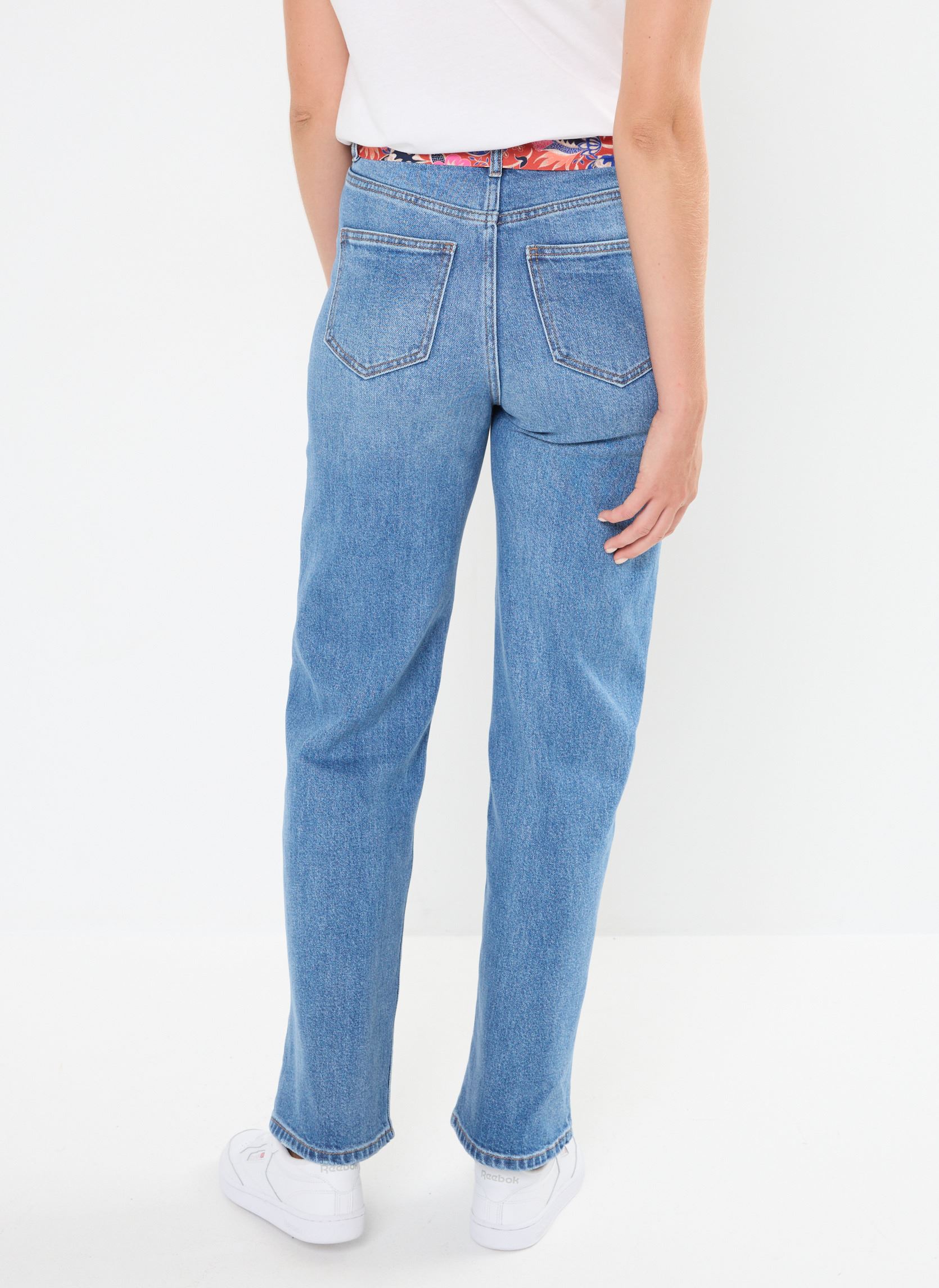 Wijde jeans / Flared Jeans VMTESSA HR WIDE BELT JEANS GU3203 LCS dames blauw Vero Moda Wijde jeans / Flared Jeans VMTESSA HR WIDE BELT JEANS GU3203 LCS dames blauw Medium Blue Denim