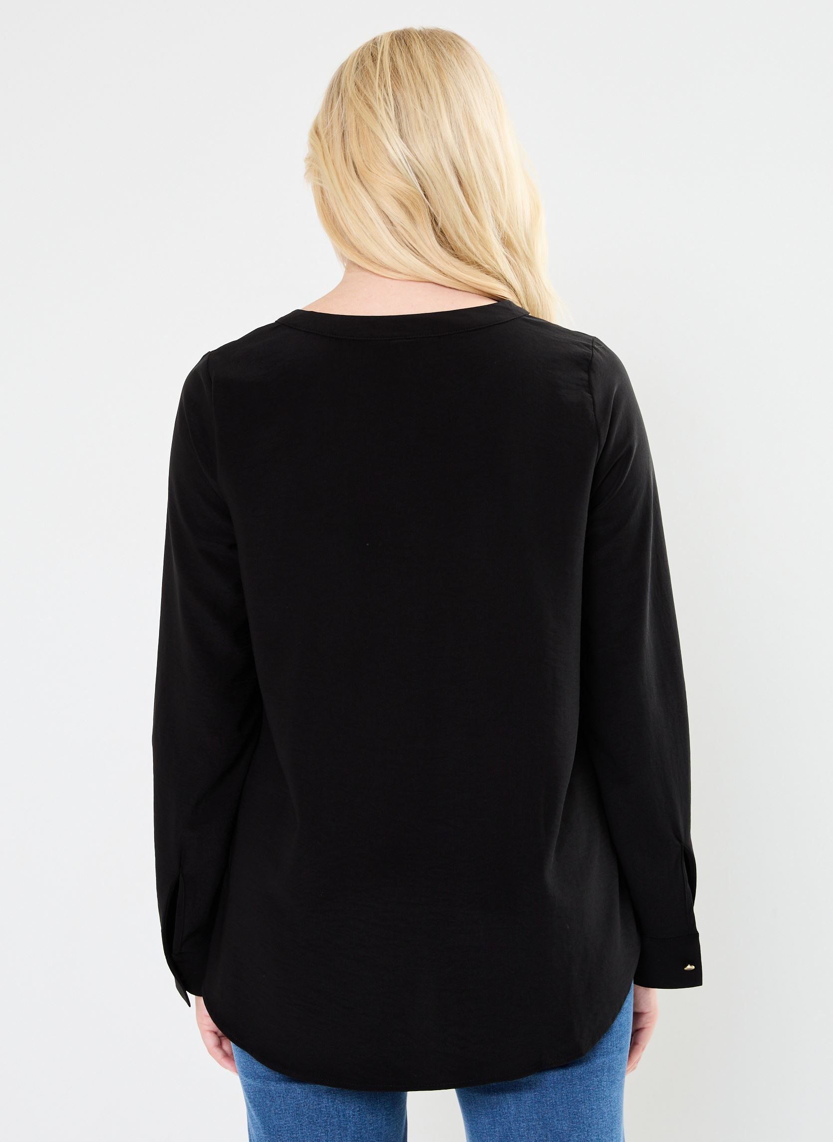 Chemises manches longues VMANI LS TOP WVN GA NOOS femme noir Vero Moda Chemises manches longues VMANI LS TOP WVN GA NOOS femme noir BLACK