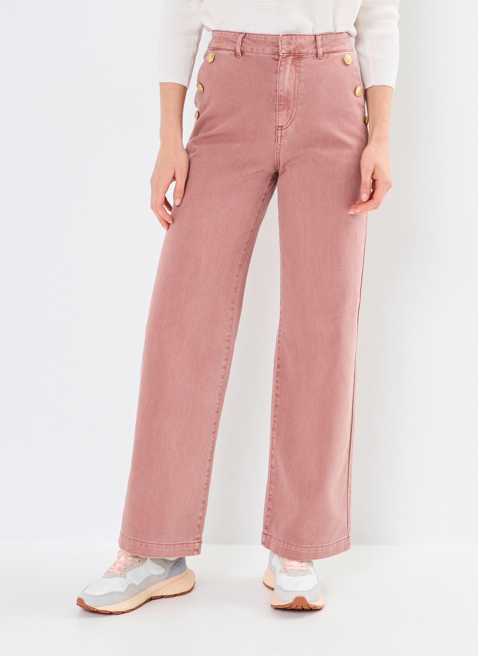 Vêtements Vero Moda VMMARGOT HR WIDE BUT COLOR JEANS LCS pour Accessoires - vue 2