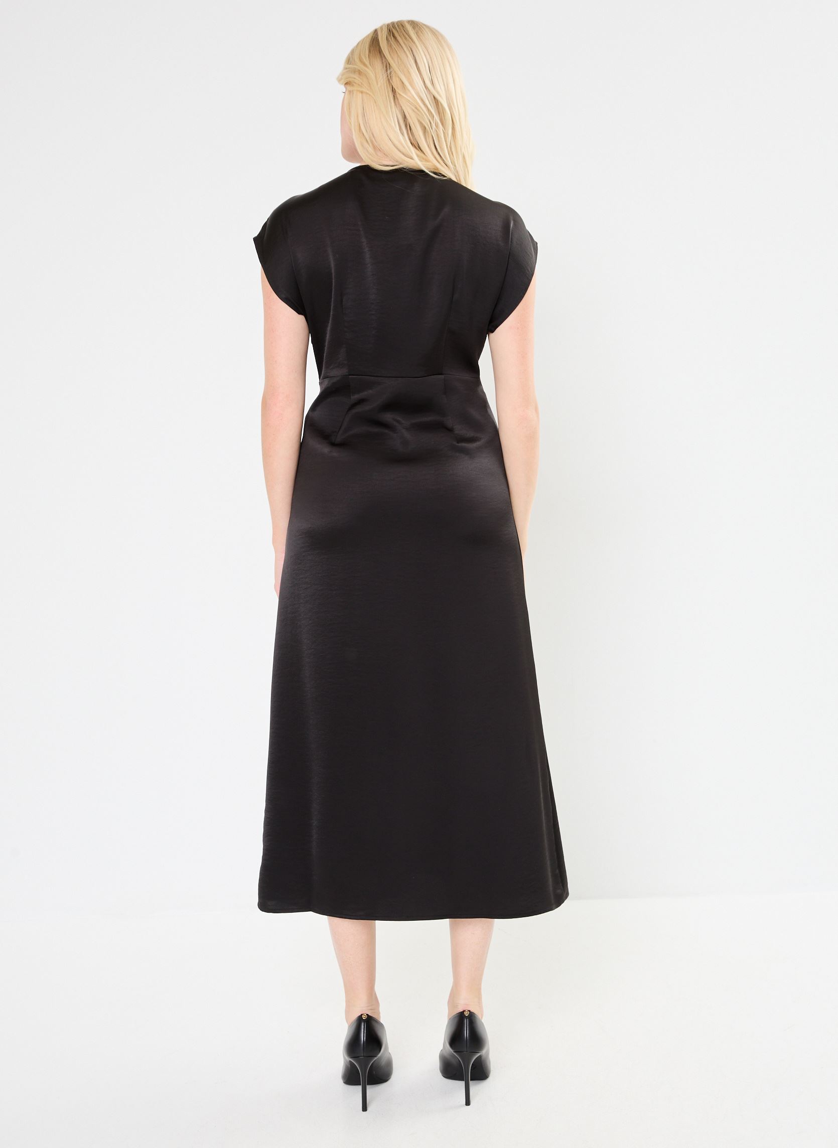 Robes longues VMOLIVE S/S 7/8 KNOT DRESS WVN BTQ GA femme noir Vero Moda Robes longues VMOLIVE S/S 7/8 KNOT DRESS WVN BTQ GA femme noir Black