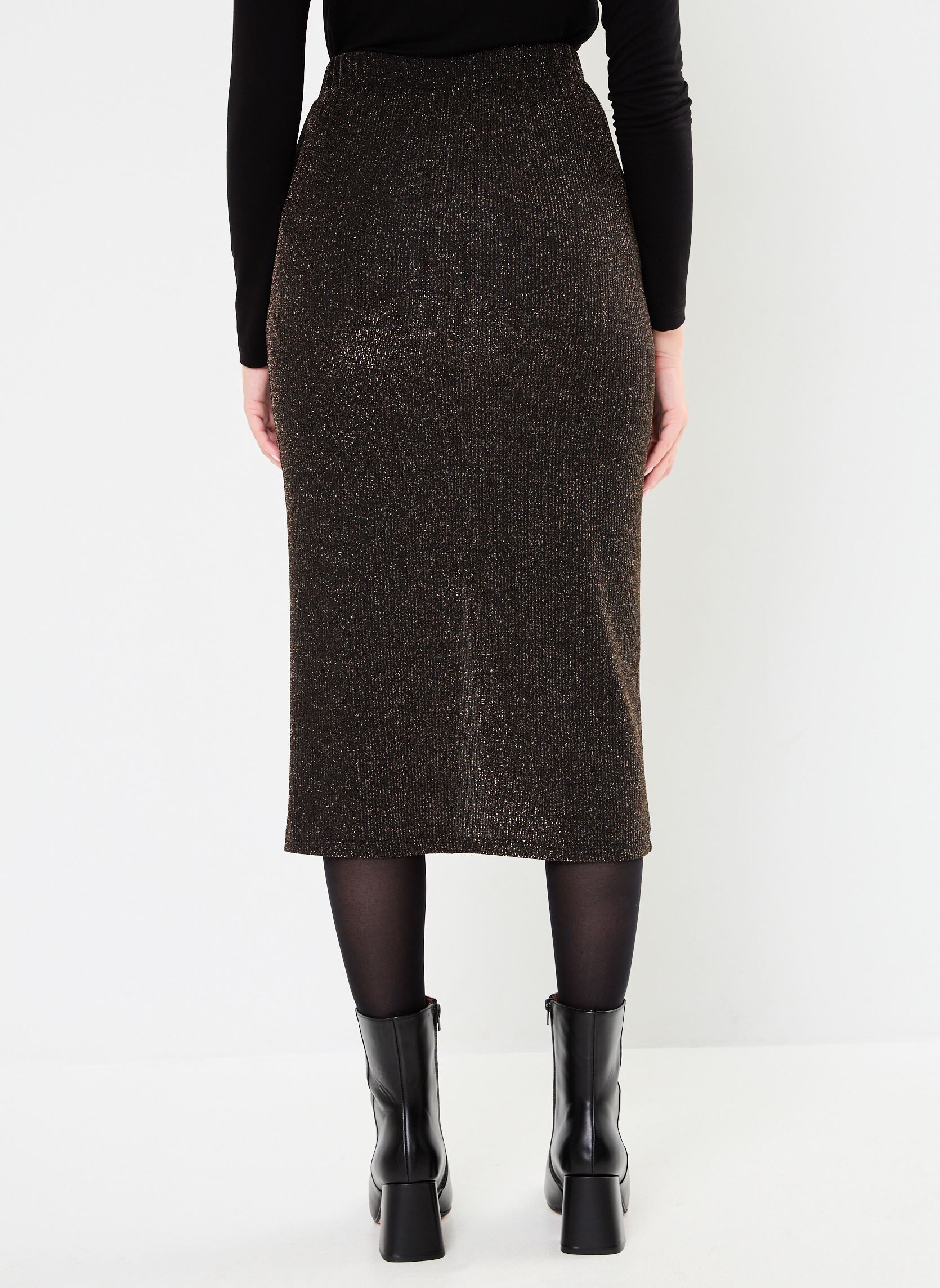 Midi-Röcke VMRITA HW 7/8 SKIRT JRS BTQ damen schwarz Vero Moda Midi-Röcke VMRITA HW 7/8 SKIRT JRS BTQ damen schwarz BLACK