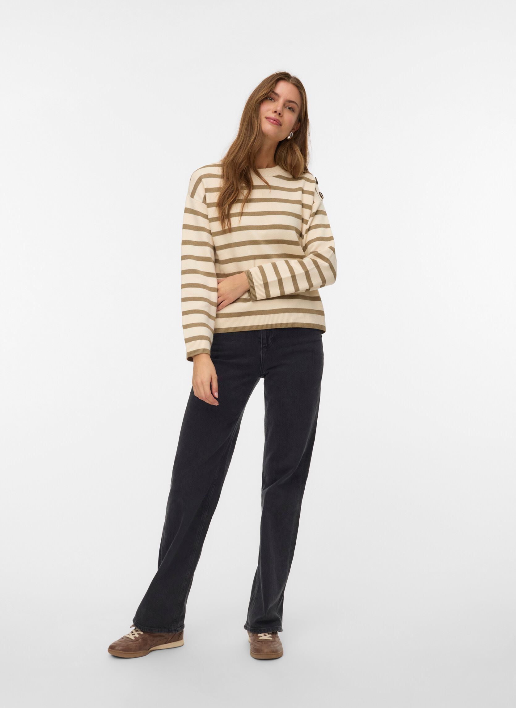 Pulls VMSABA LS O-NECK BUTTON PULLOVER GA NOOS femme blanc Vero Moda Pulls VMSABA LS O-NECK BUTTON PULLOVER GA NOOS femme blanc Birch Mermaid