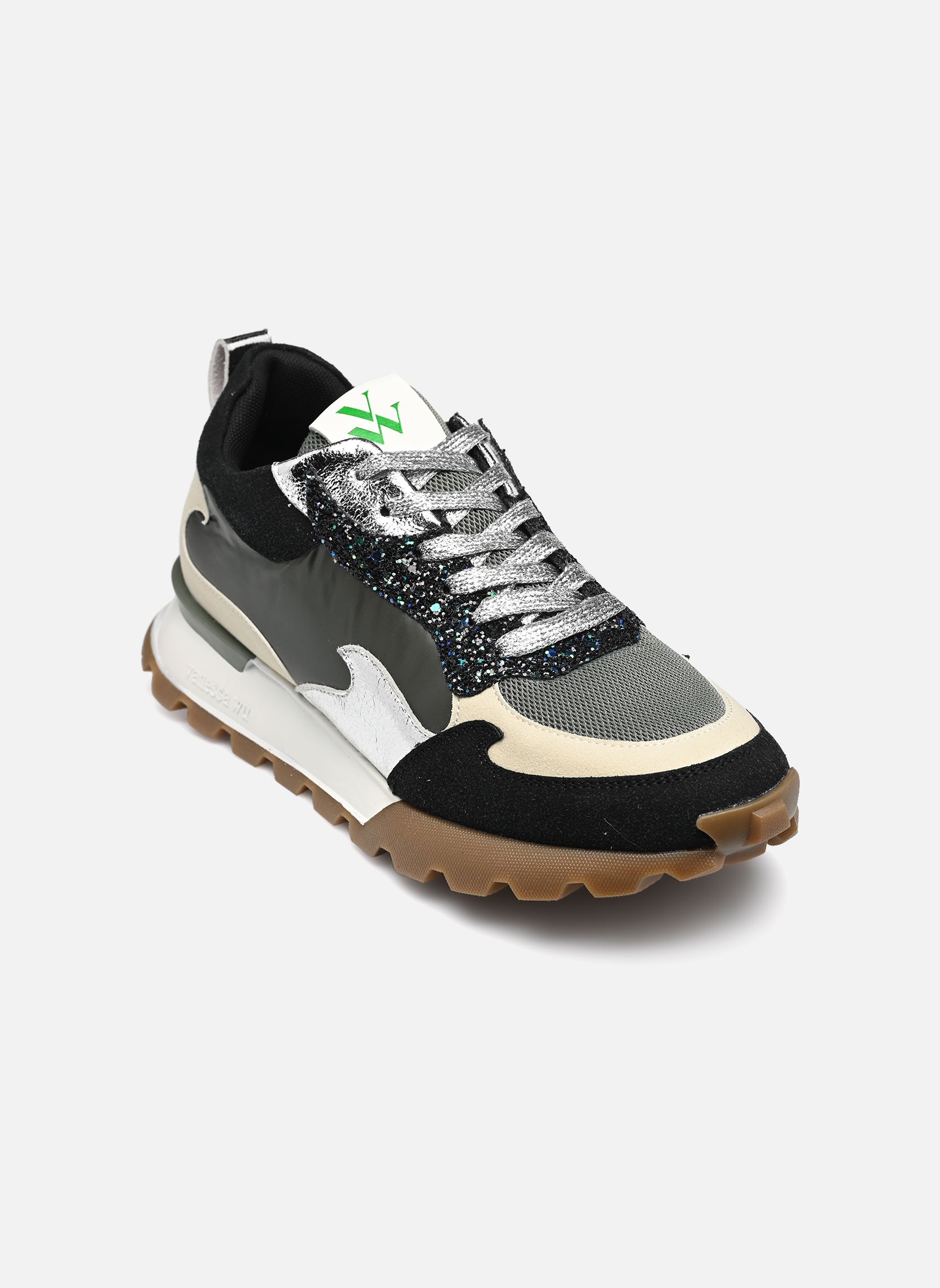 Niedrige Sneaker LOUISA damen mehrfarbig Vanessa Wu Niedrige Sneaker LOUISA damen mehrfarbig Kaki