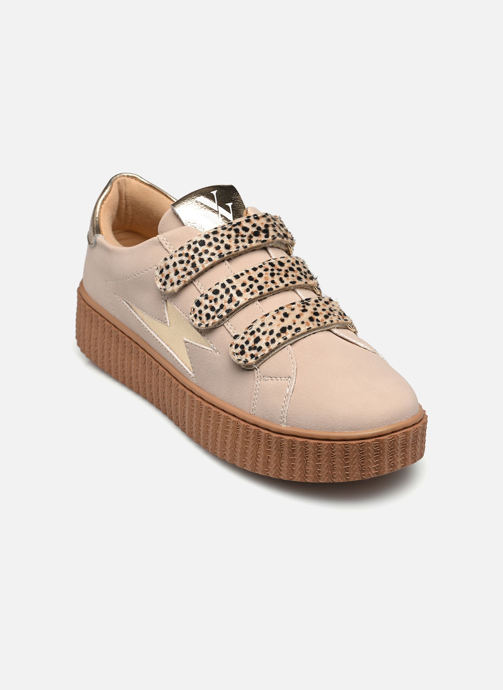 Lage sneakers ABY dames beige Vanessa Wu Lage sneakers ABY dames beige BEIGE