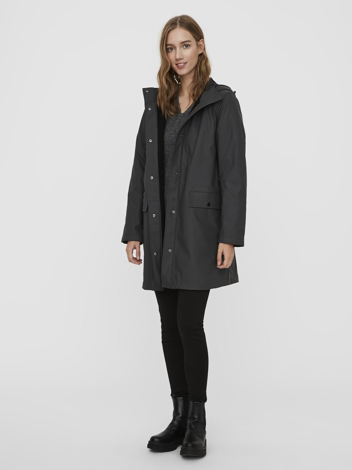 Manteaux VMASTA 3/4 TEDDY COATED JACKET femme noir Vero Moda Manteaux VMASTA 3/4 TEDDY COATED JACKET femme noir Black