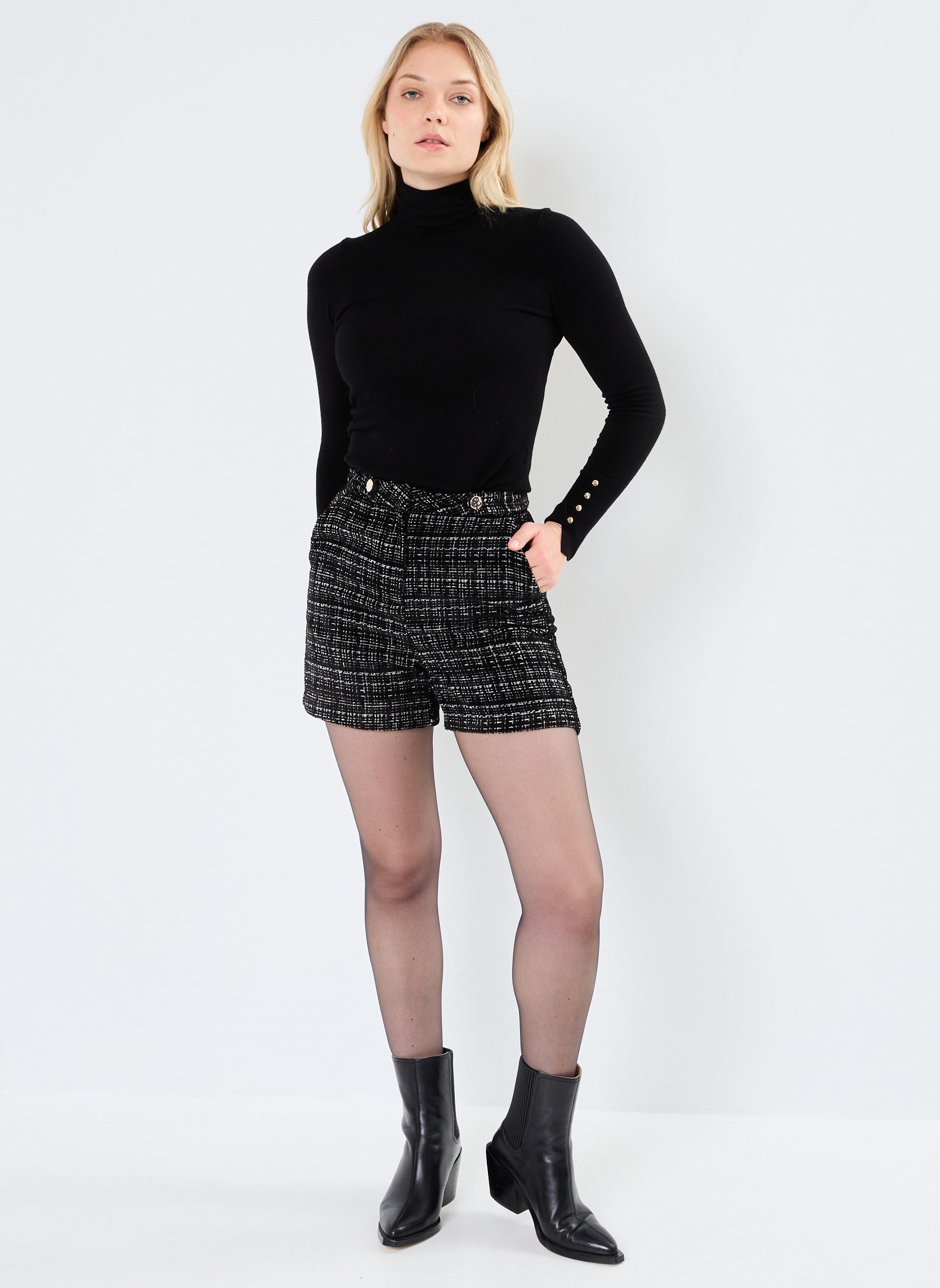 Kurze Röcke VMCLEVER HW SHORTS WVN damen schwarz Vero Moda Kurze Röcke VMCLEVER HW SHORTS WVN damen schwarz Black